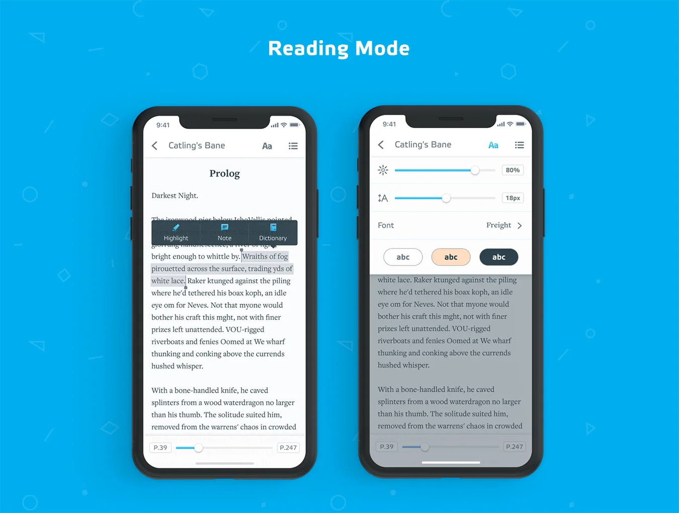 BookWorm eBook Reader UI Kit 6