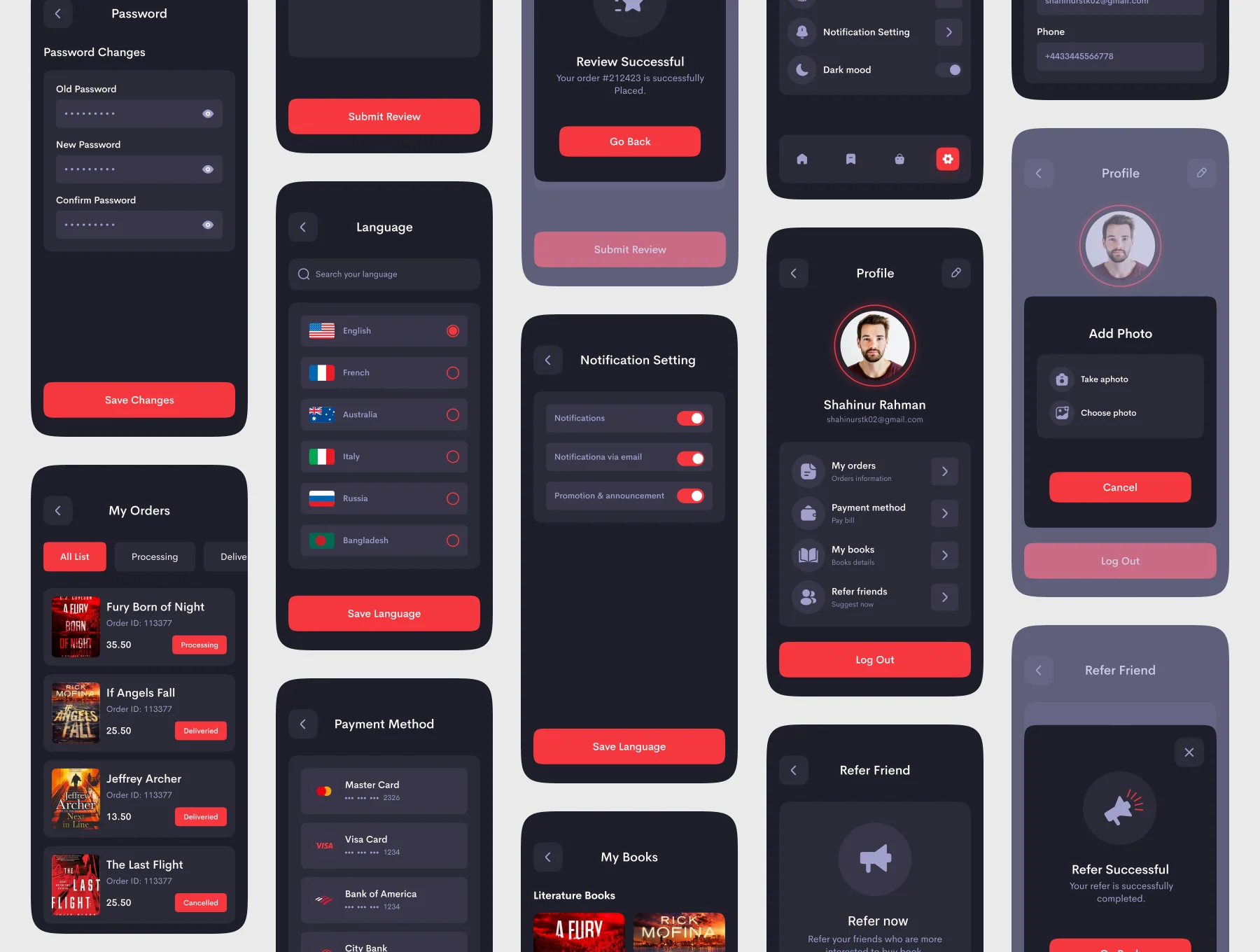 Bookz-Book Shop Mobile App UI Kit 5