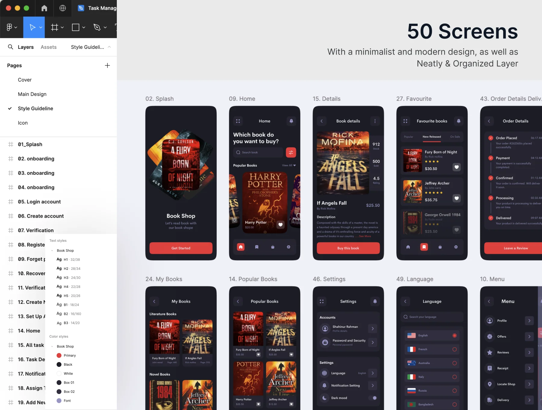 Bookz-Book Shop Mobile App UI Kit 7