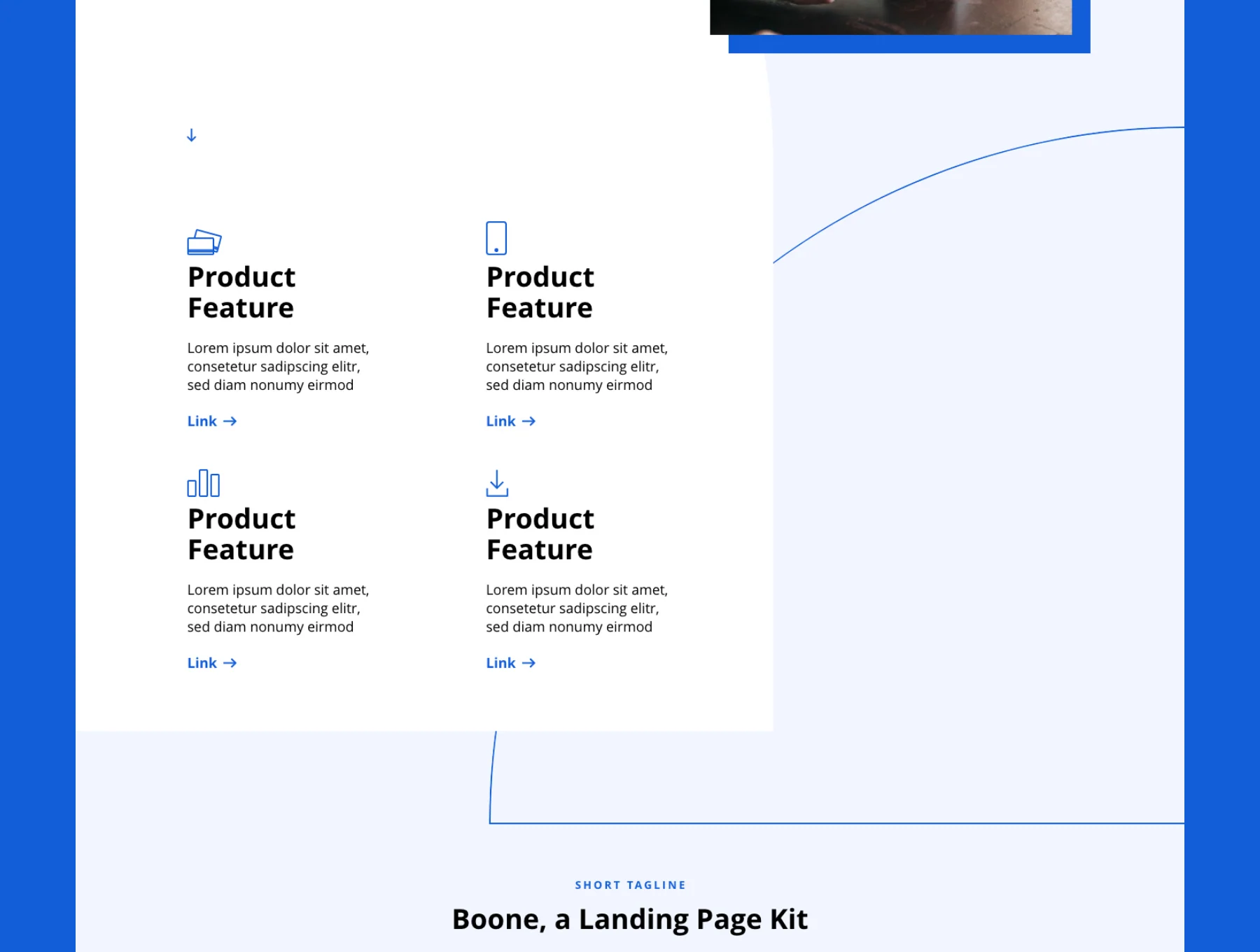 Boone – XD Landing Page Template 3