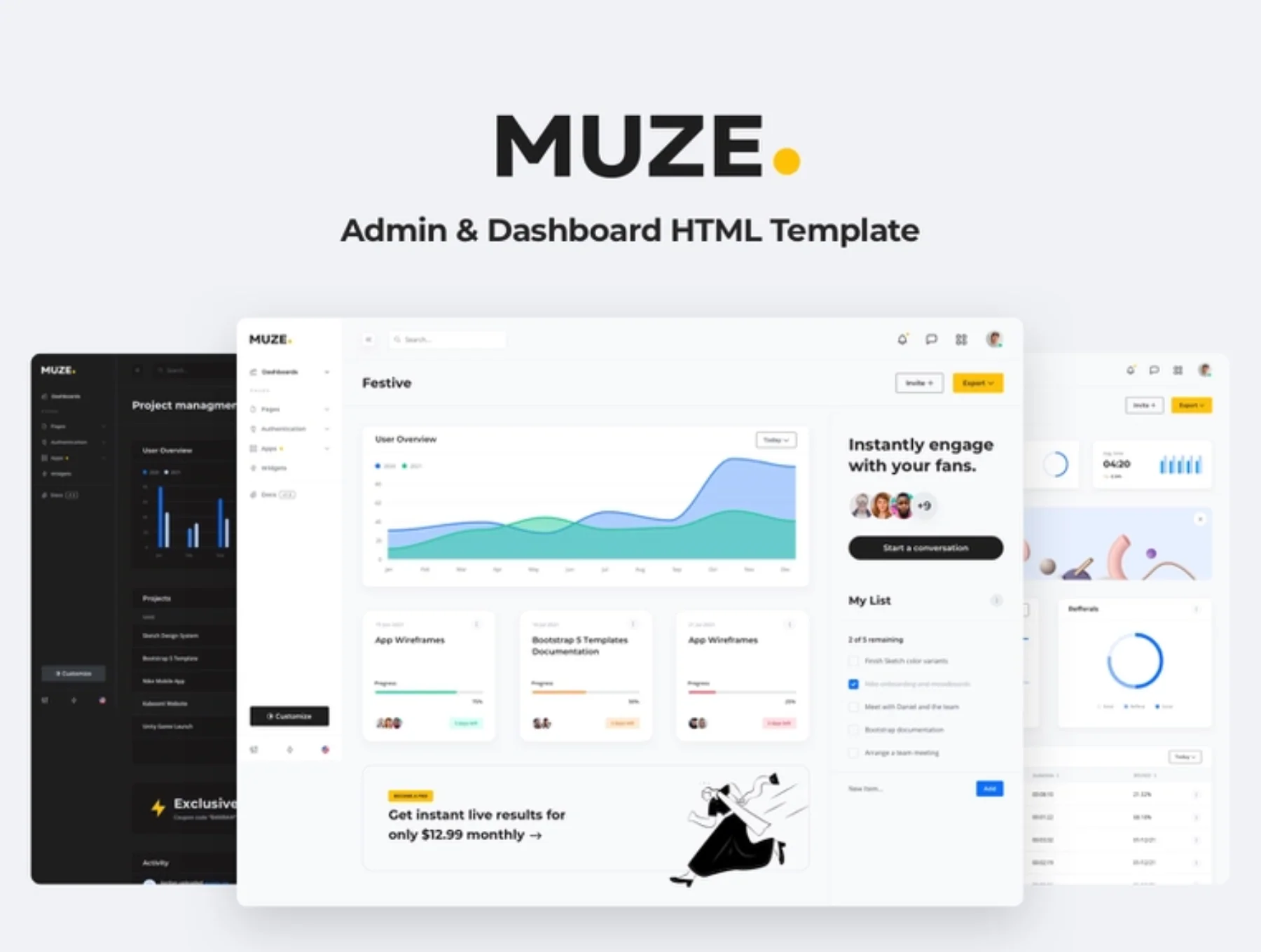 Muze Admin Dashboard Template