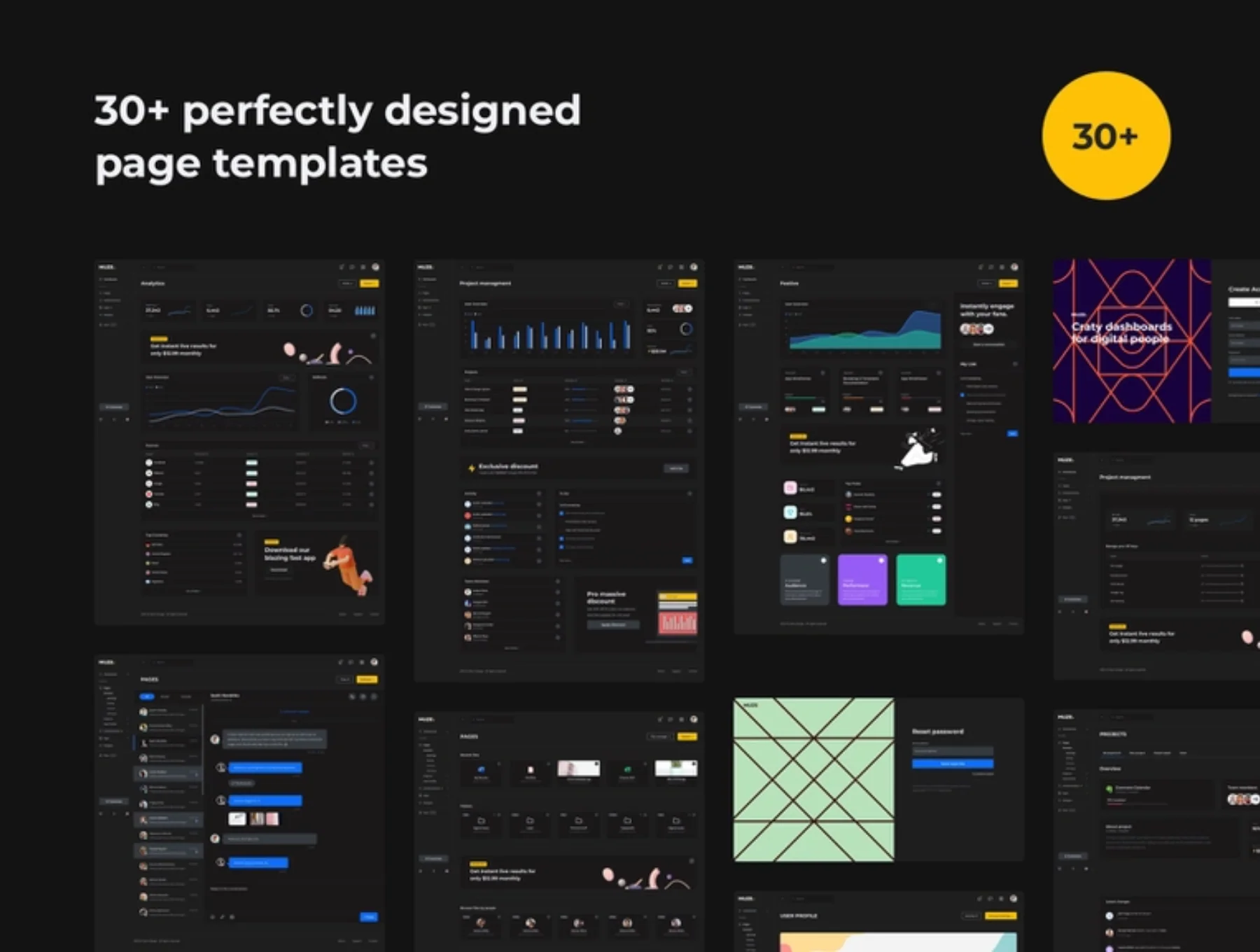 Muze Admin Dashboard Template 3
