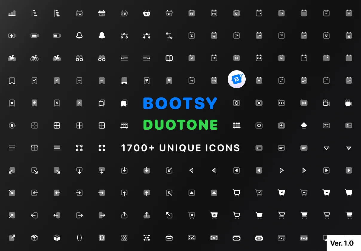 Bootsy Duotone Icons - Bootstrap Icon Set