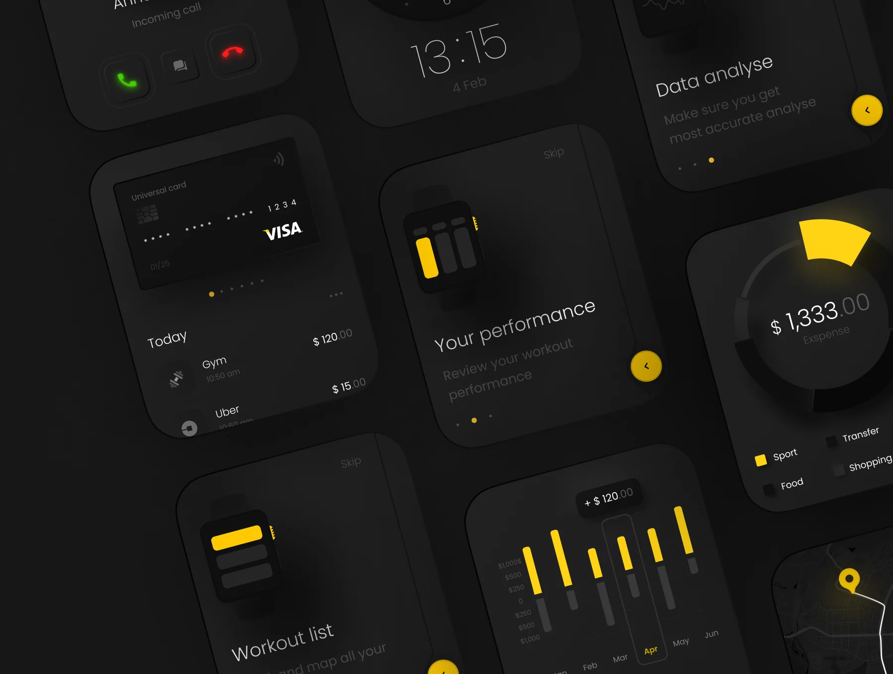 Boro Ui For Apple Watch  App UI Kit 3