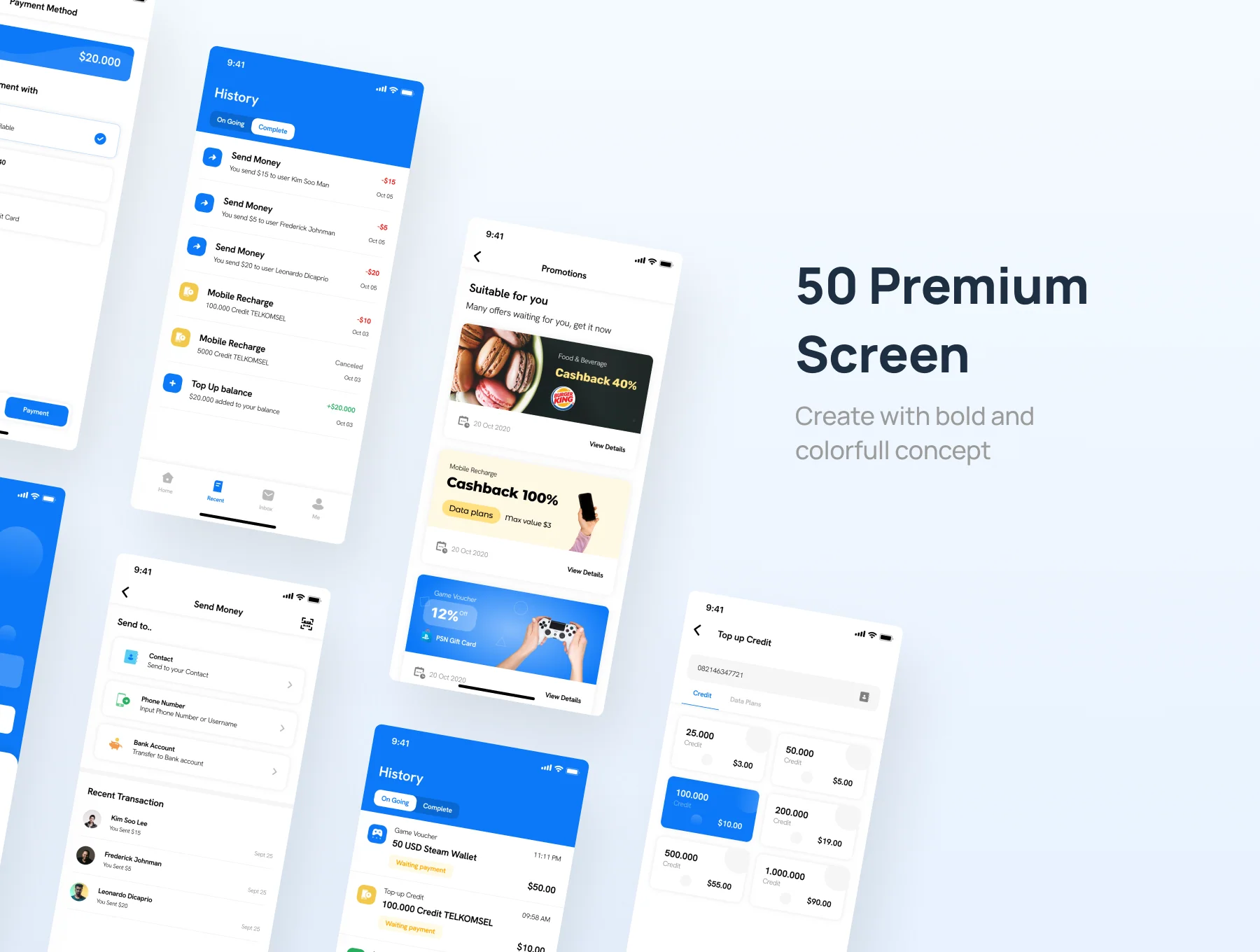 Boss E-wallet ui kits 2