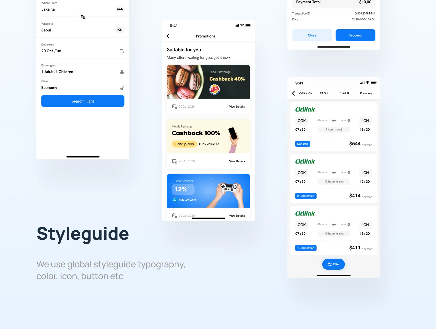 Boss E-wallet ui kits 5