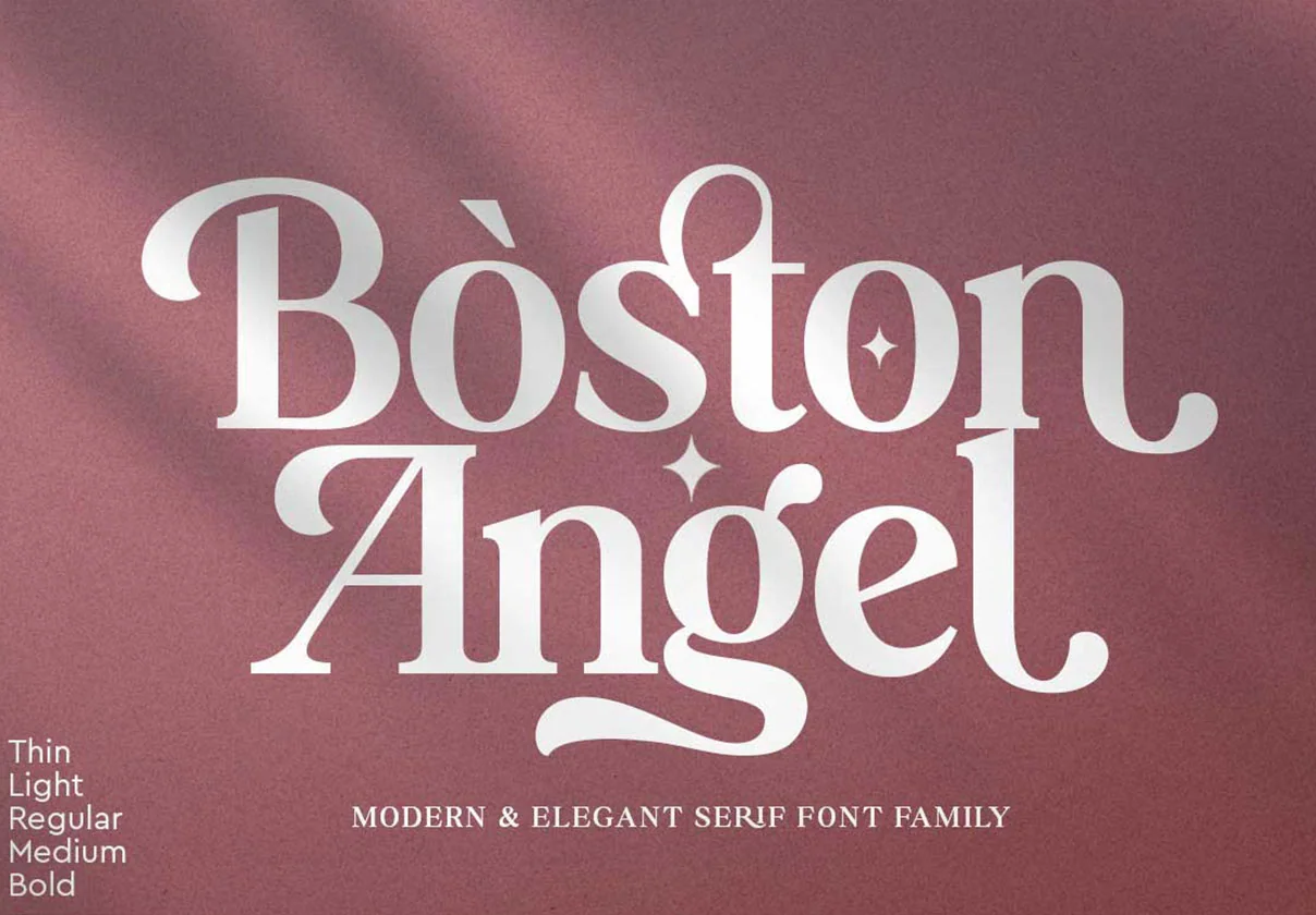 Boston Angel Font