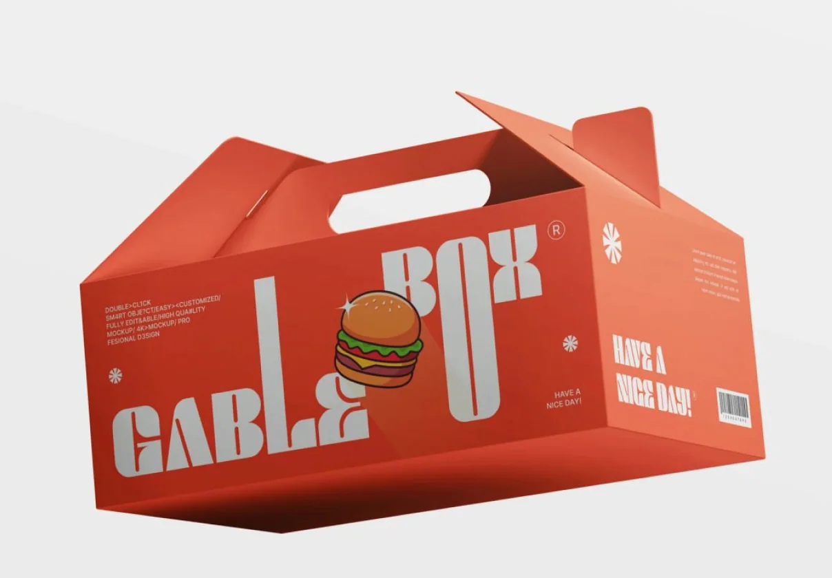 Food Packaging Box Mockup