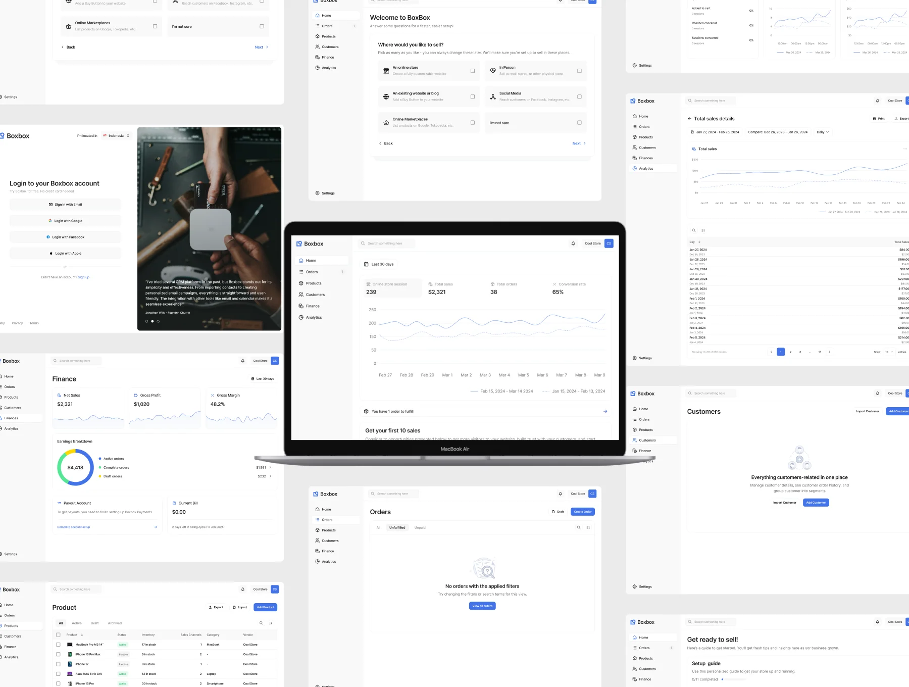 CRM Dashboard UI Kit - Boxbox 5