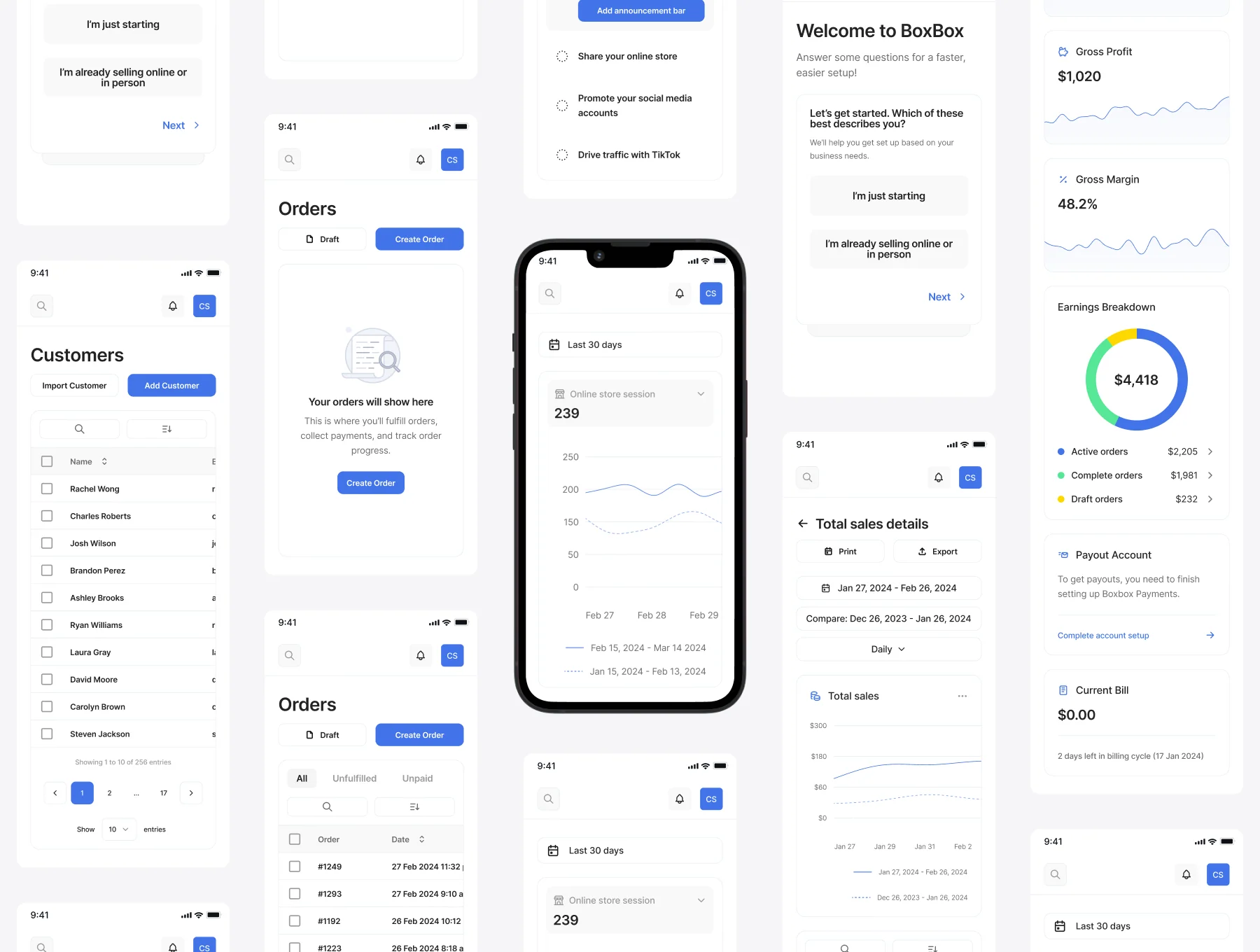 CRM Dashboard UI Kit - Boxbox 6