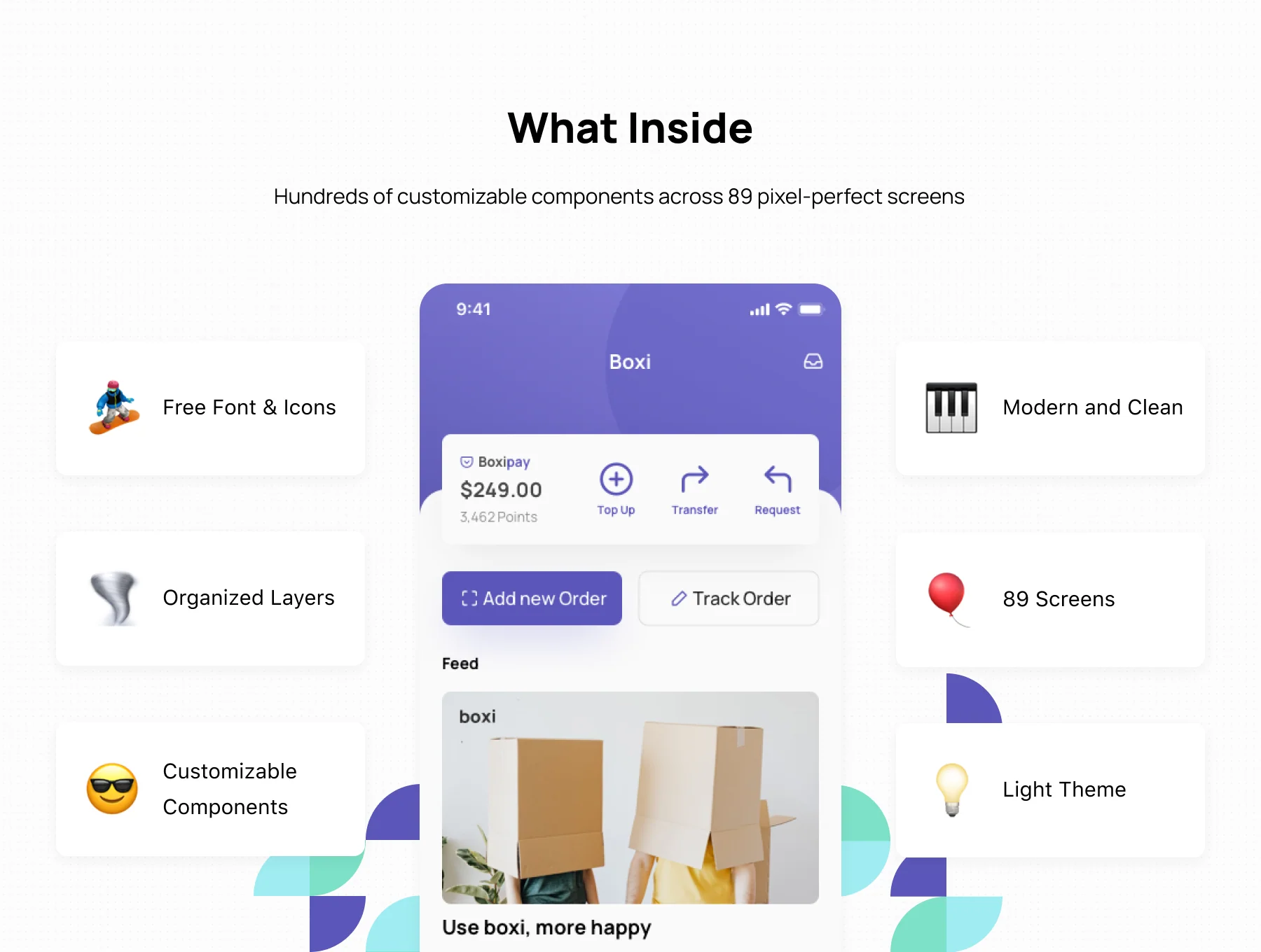 Boxi - Shipping & Delivery App UI Kit 2