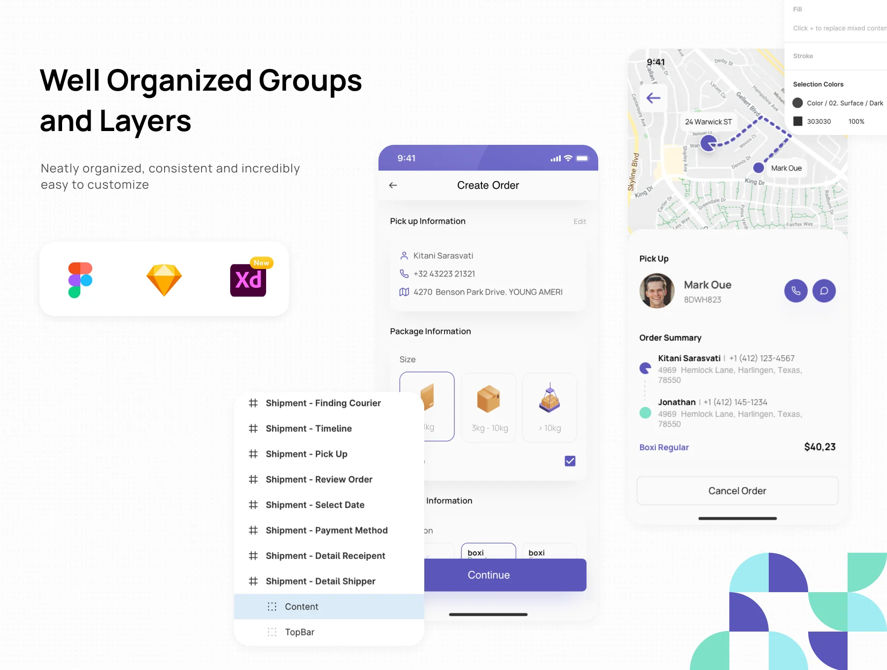 Boxi - Shipping & Delivery App UI Kit 6
