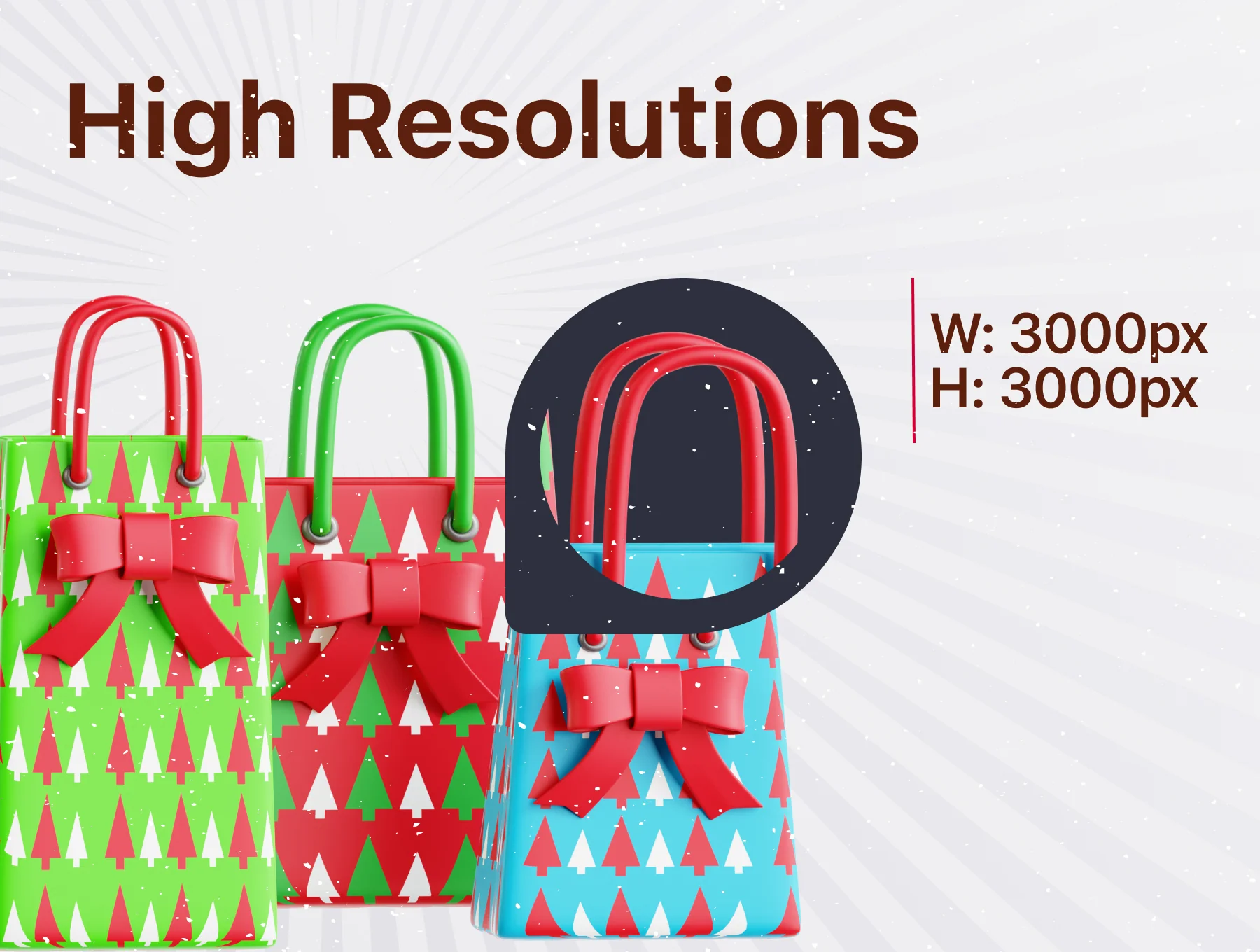Boxing Day 3D Icon Set 2