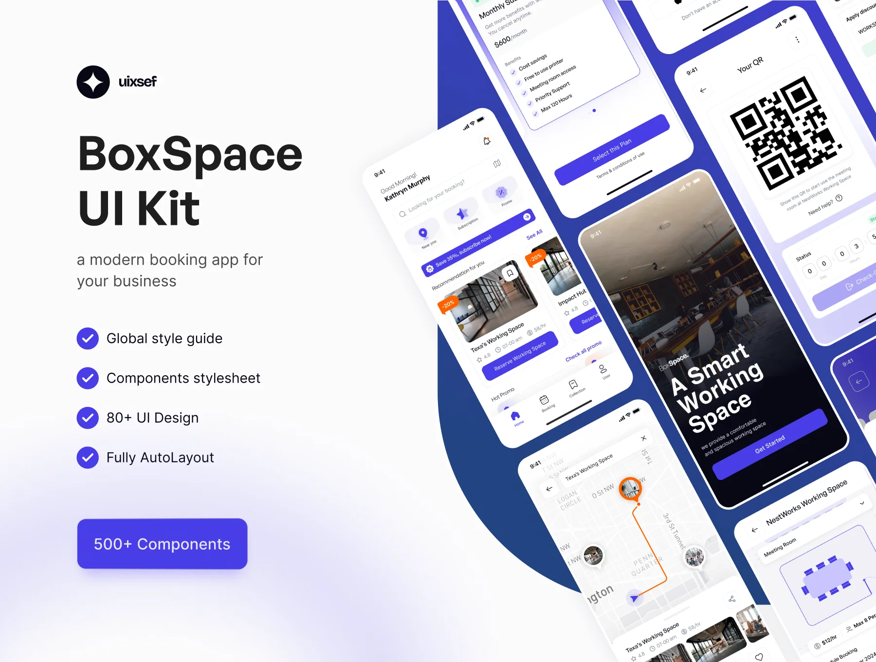 BoxSpace - Booking App UI Kit