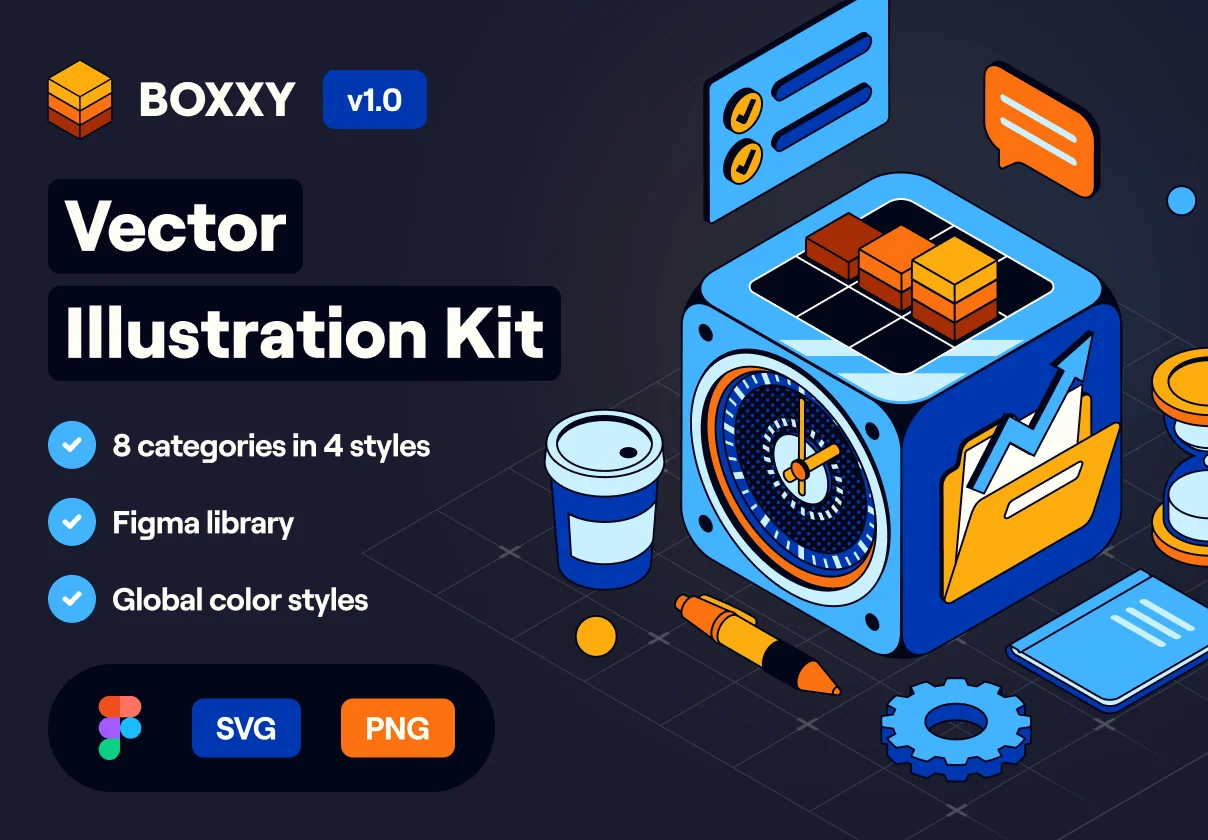 BOXXY: Vector Illustration Kit