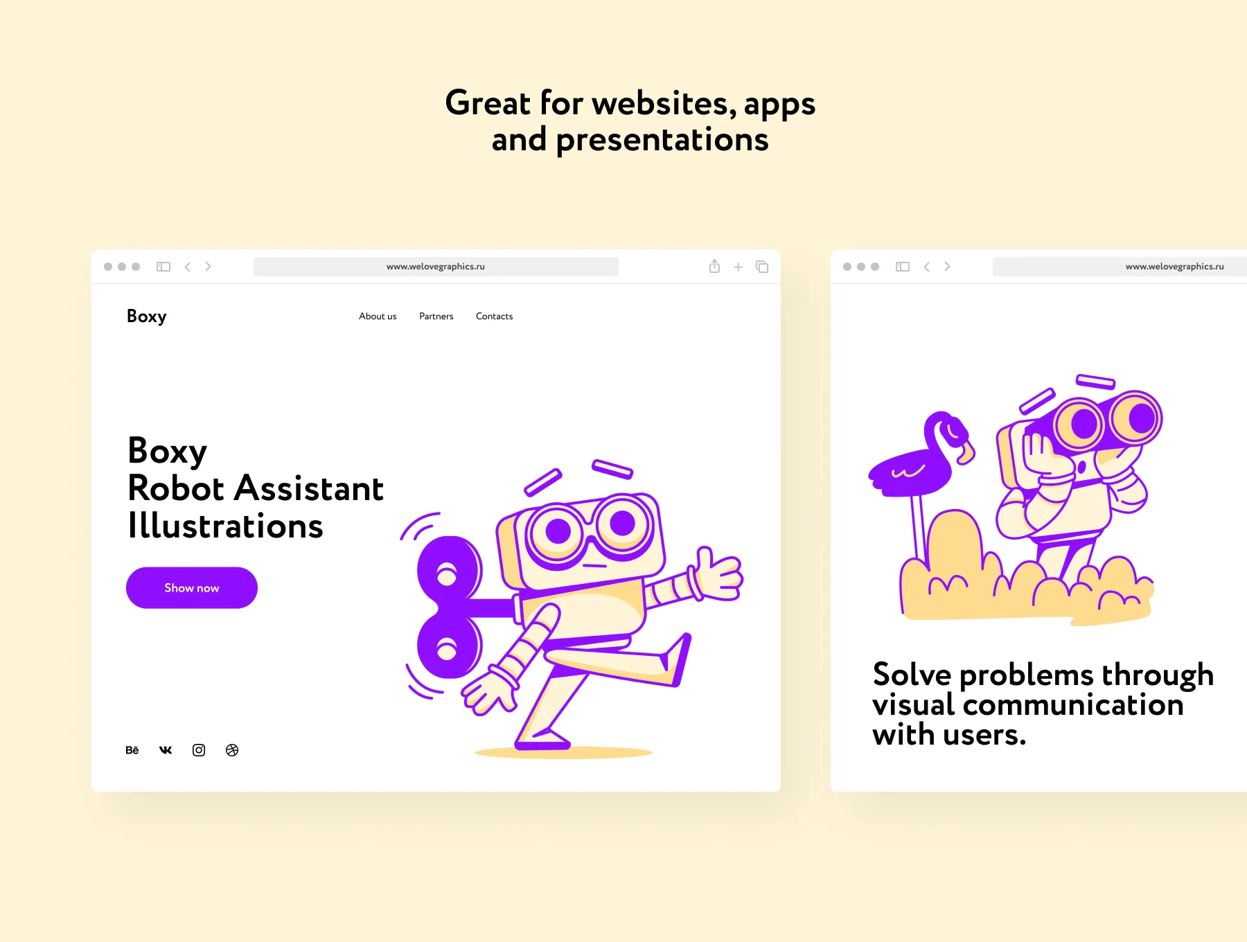 Boxy Robos Assistant Illustrations 4