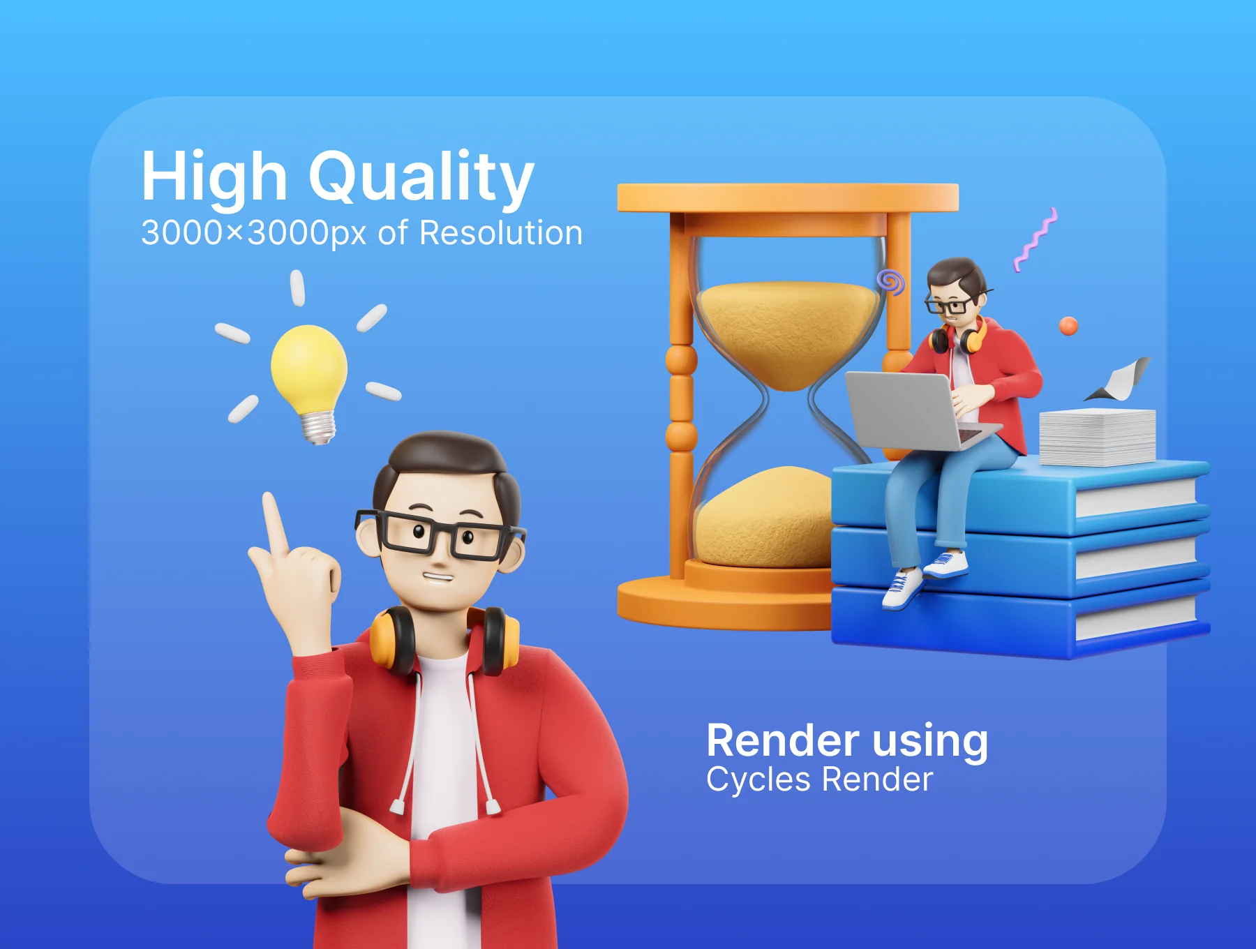 Boyz 3d character illustration 4