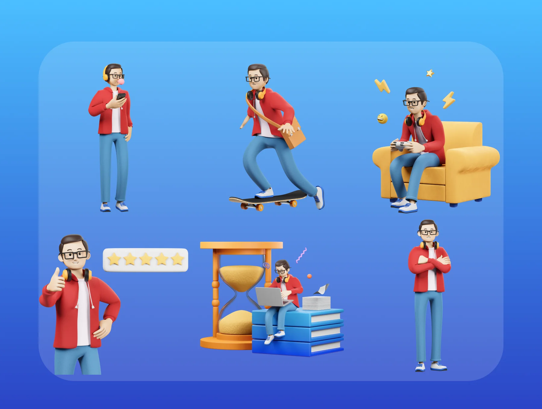 Boyz 3d character illustration 5