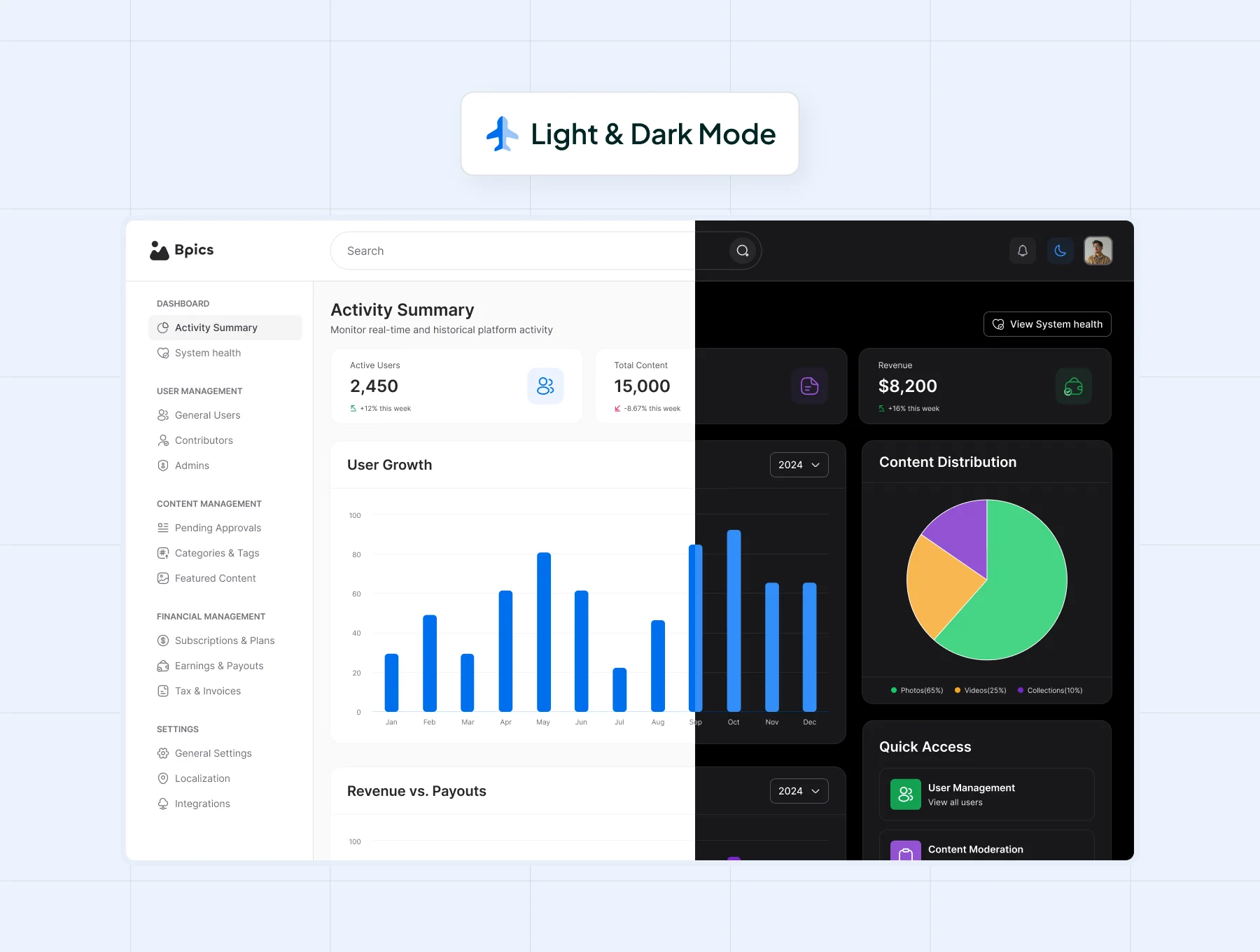 Bpics AI Based Stock Photography Platform UI 3