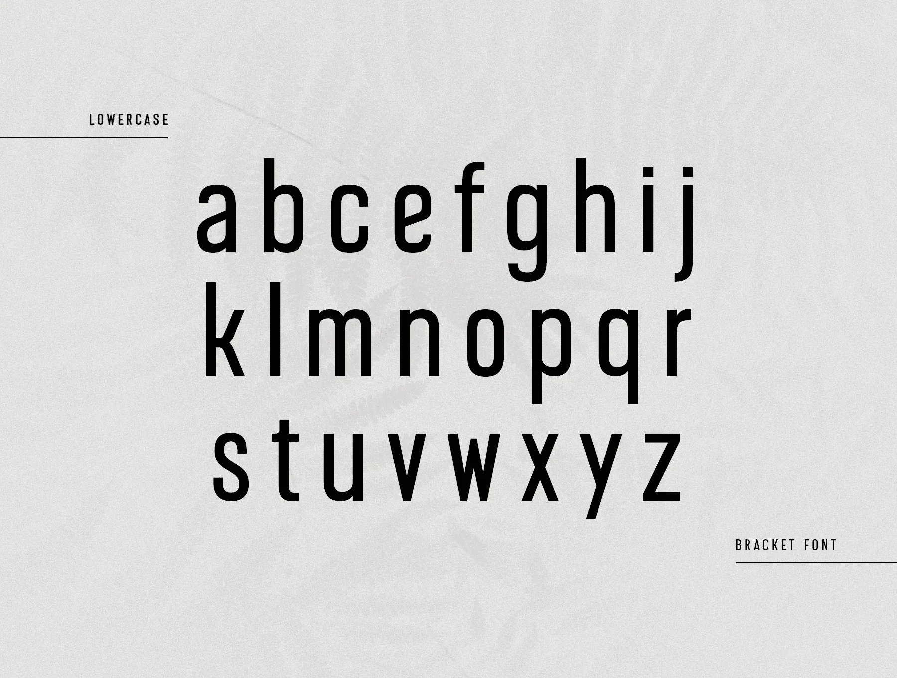 Bracket Font 4