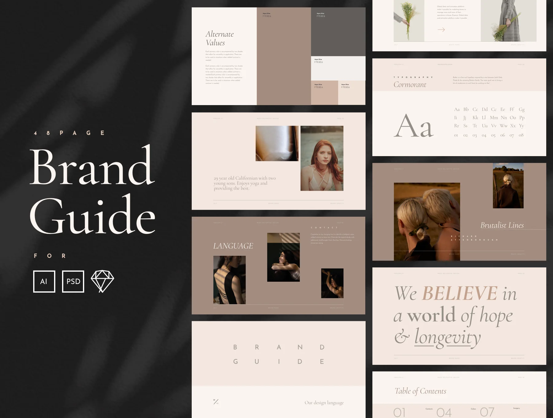 Elegant Brand Guidelines - Branding & Style Guide Manual