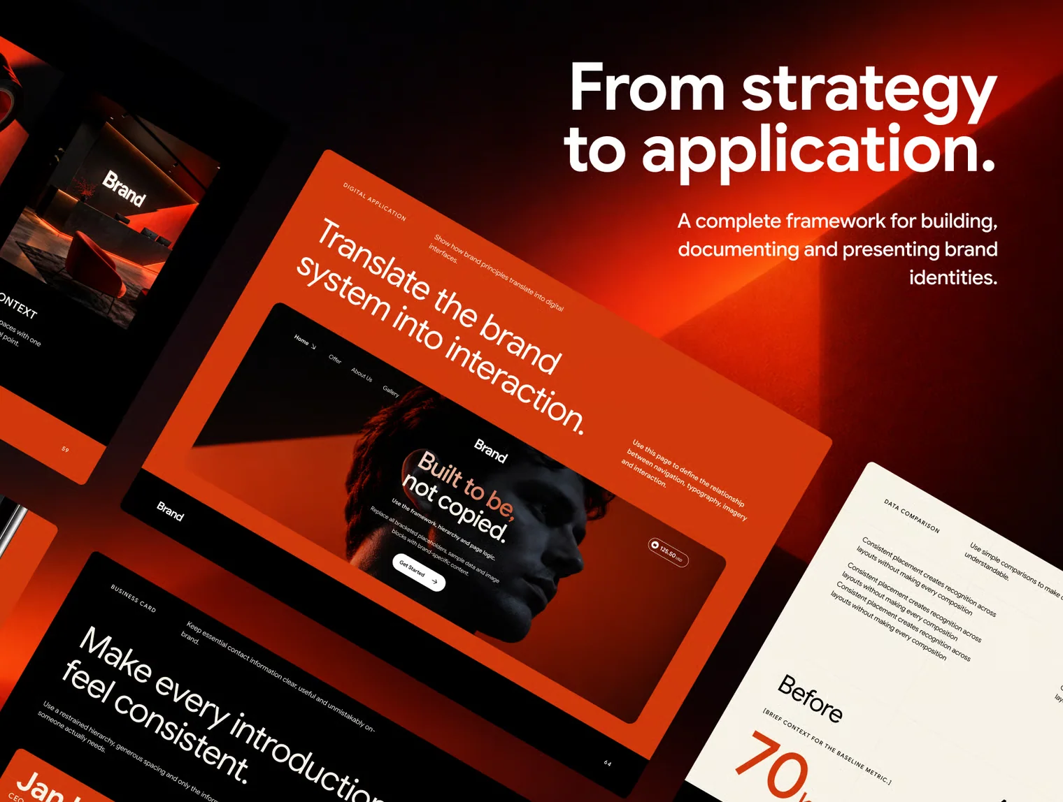Brand Guidelines Kit — 71 Slide Brand Book Template 2