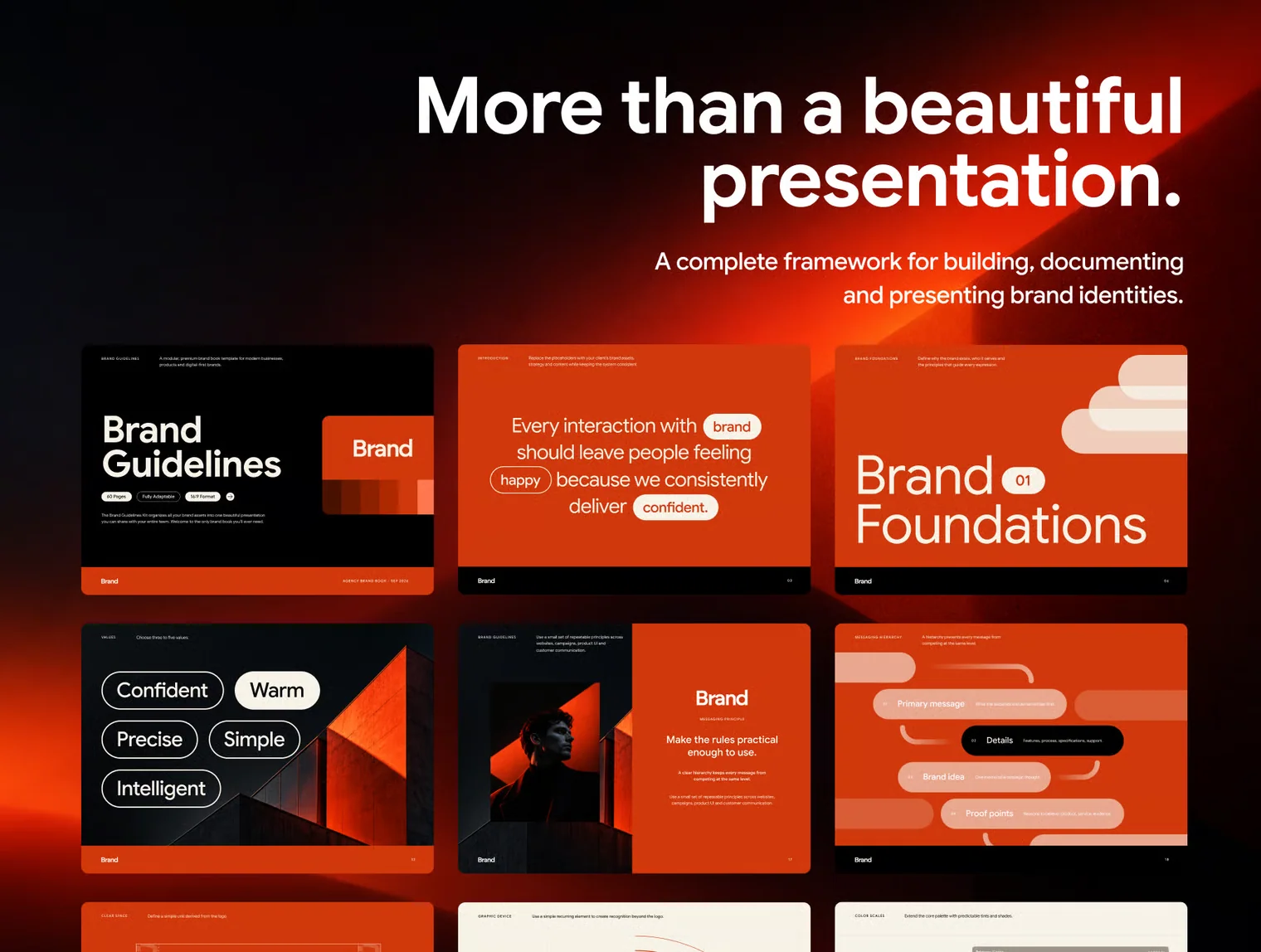 Brand Guidelines Kit — 71 Slide Brand Book Template 4