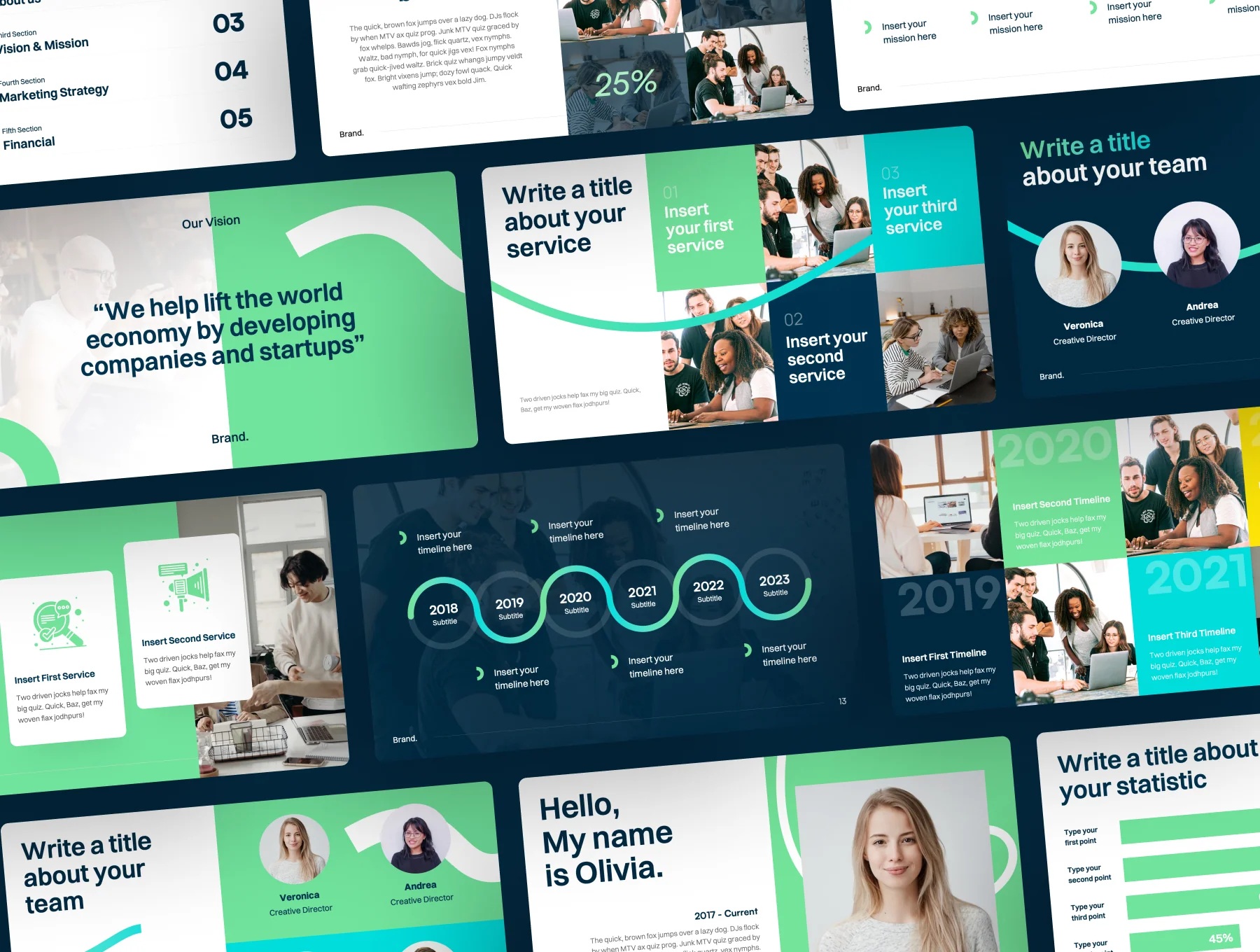 Brandly - Business Marketing Figma Presentation Template 6
