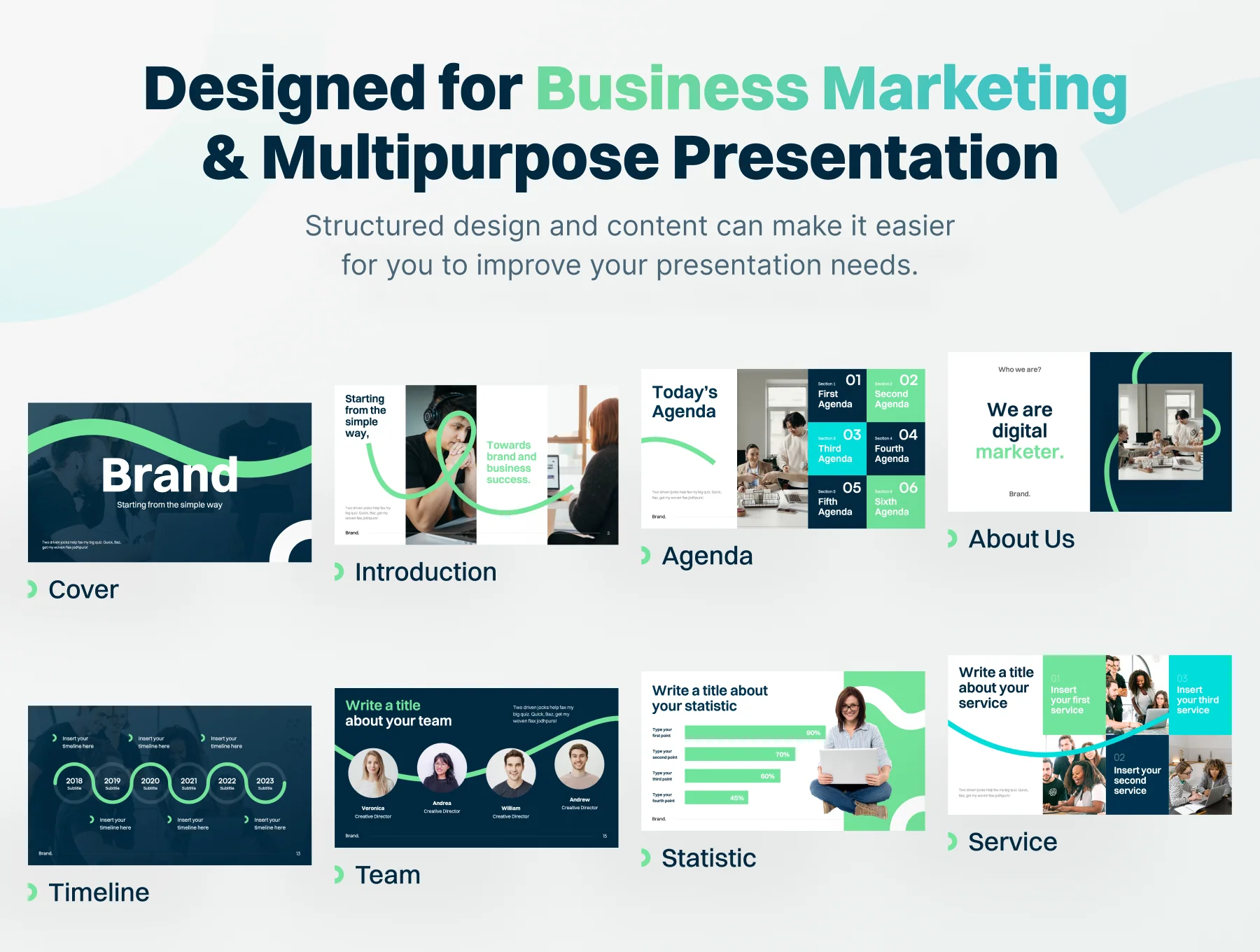 Brandly - Business Marketing Keynote Presentation Template 3