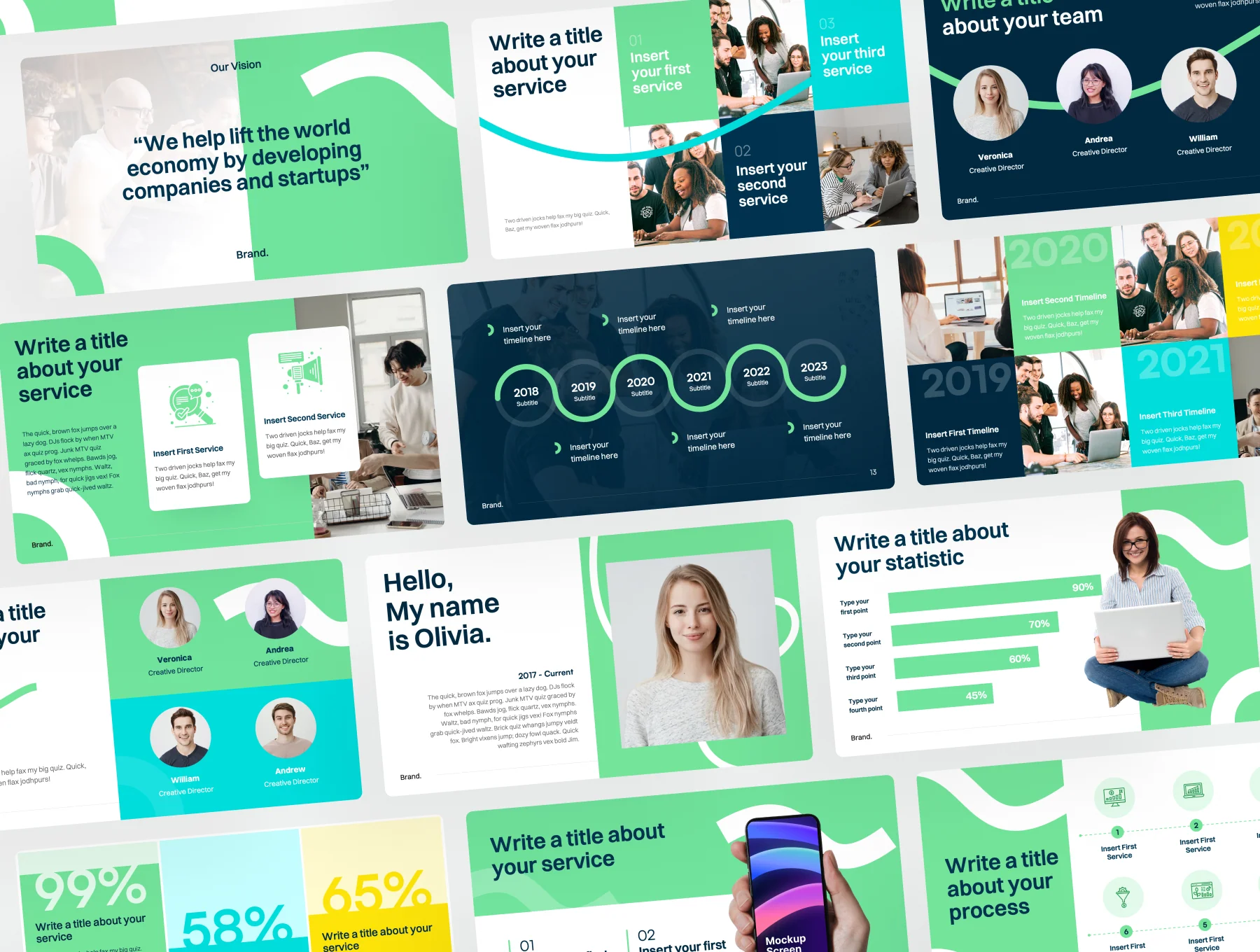Brandly - Business Marketing Keynote Presentation Template 6