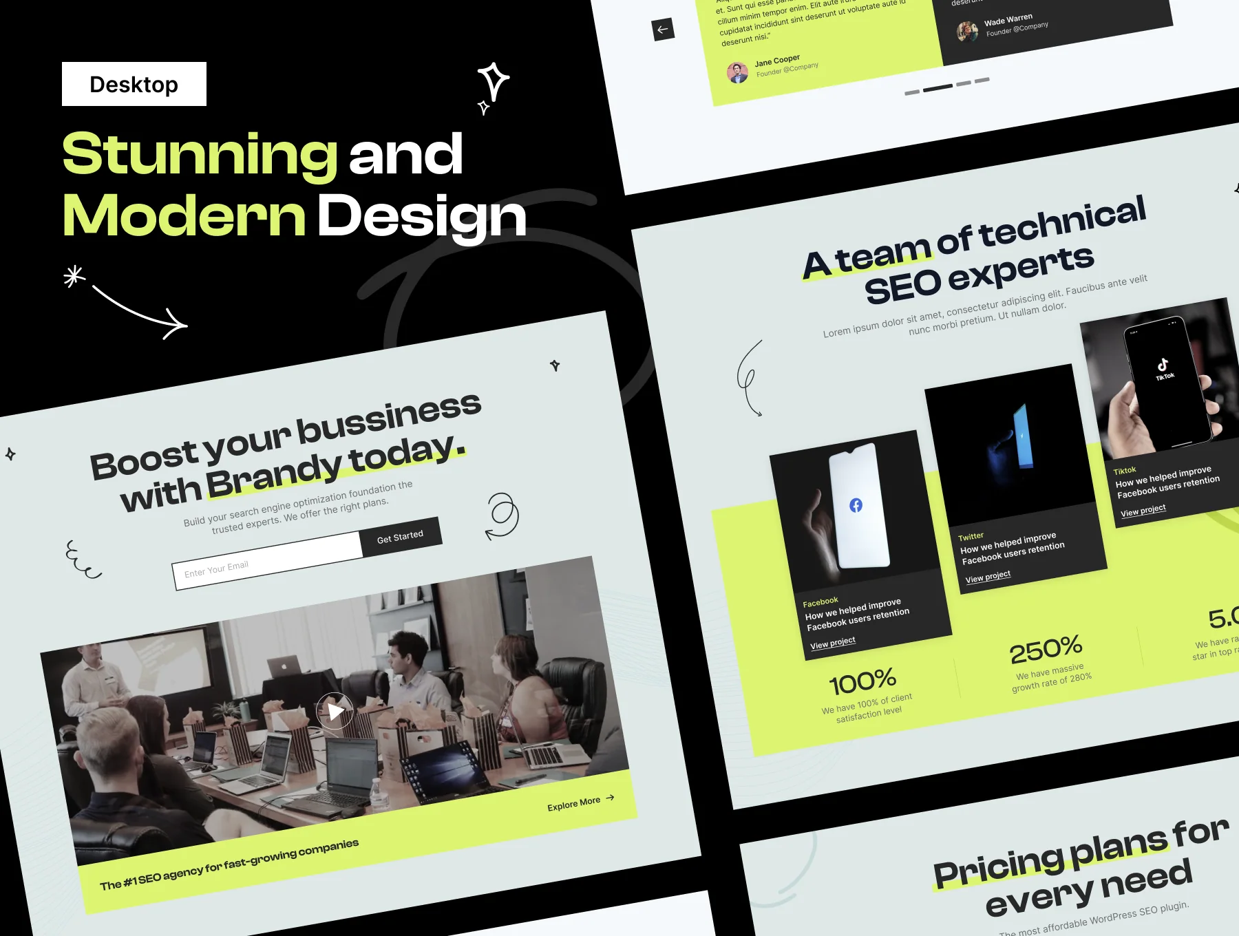 Brandy - Digital Marketing Agency Website UI Kit 5