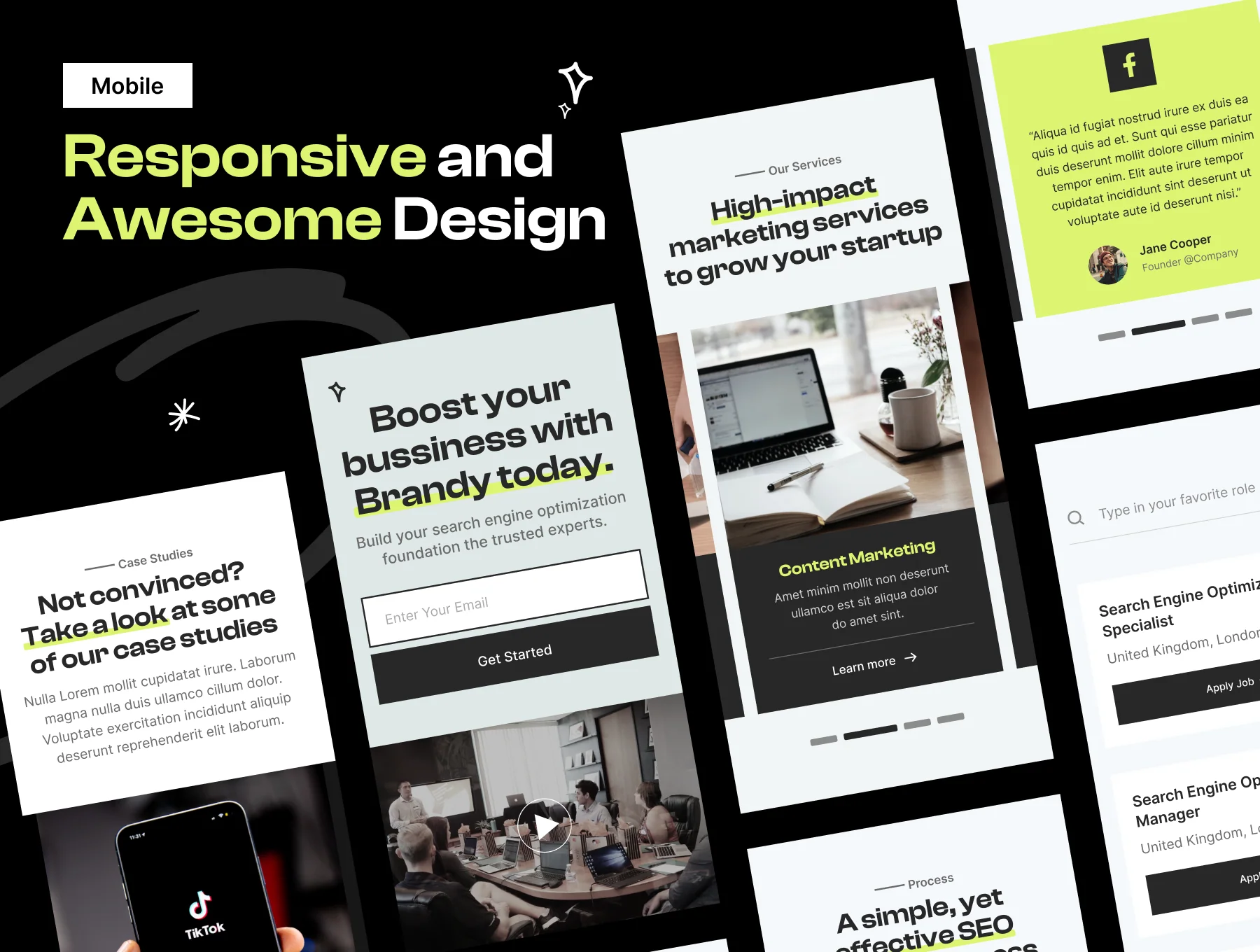 Brandy - Digital Marketing Agency Website UI Kit 6