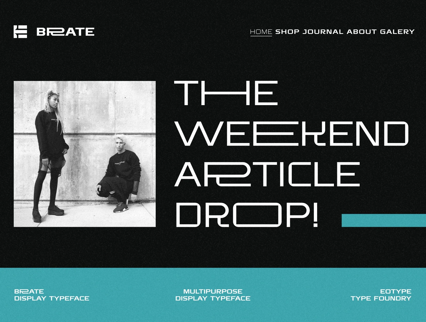 Brate - Family Display Typeface 2