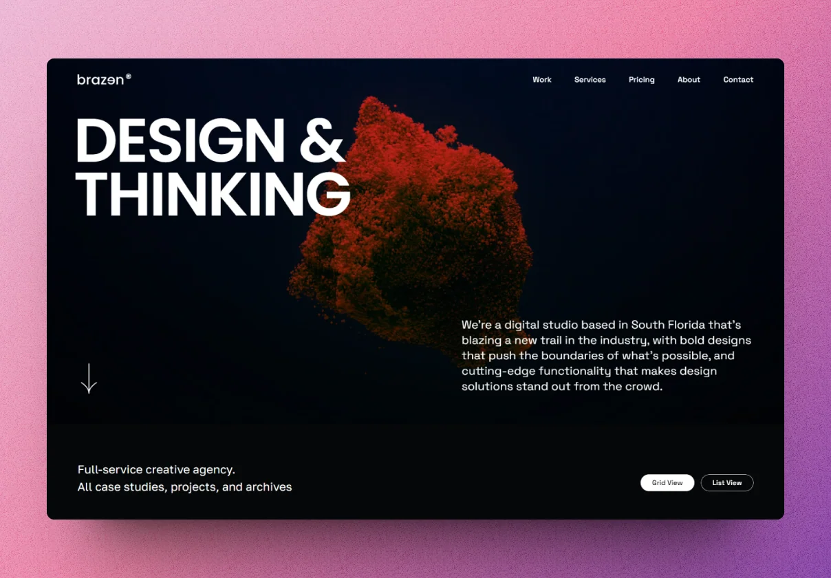 Brazen - Agency One Pager Framer Template