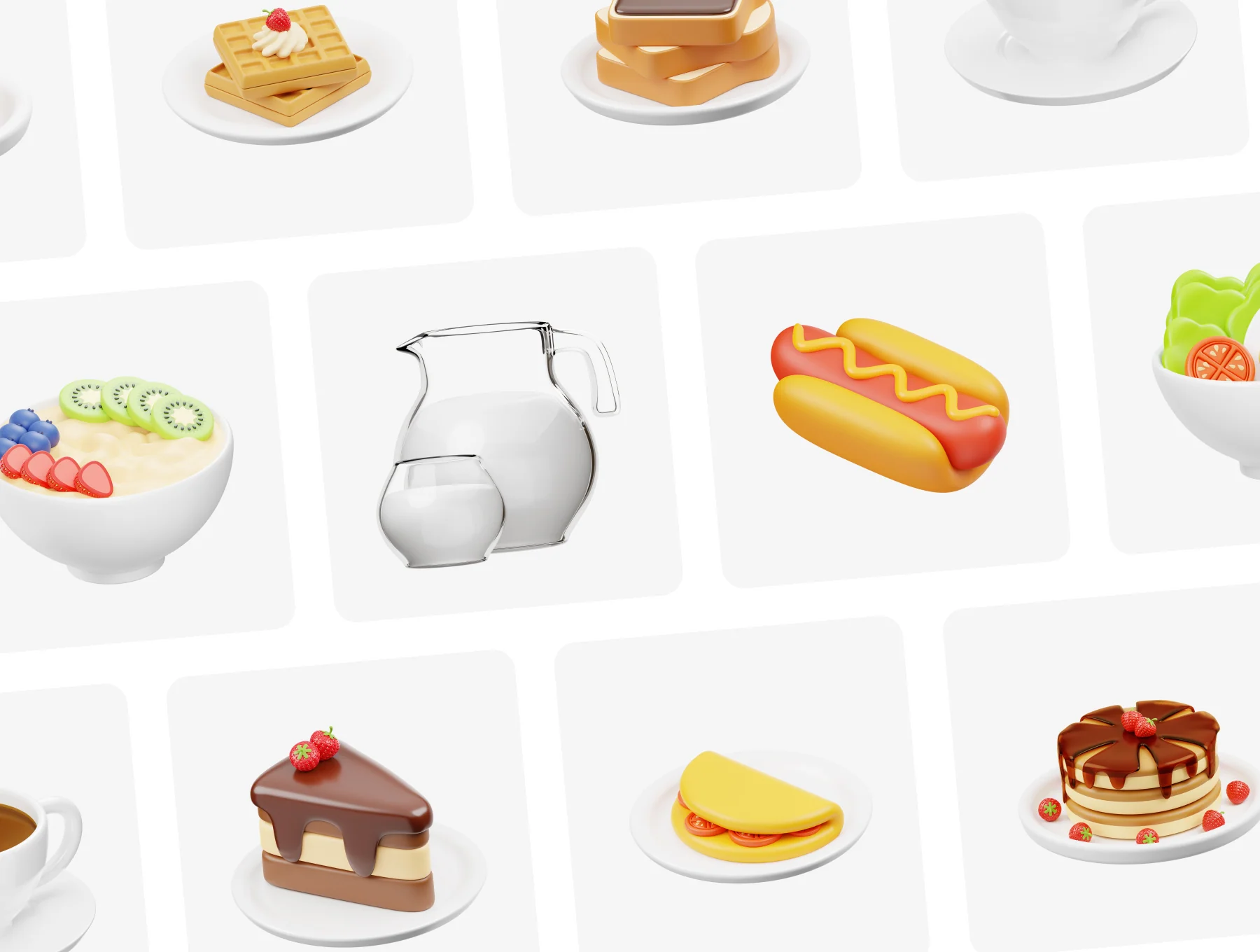 Breakfast Food And Drink 3D Icon 6