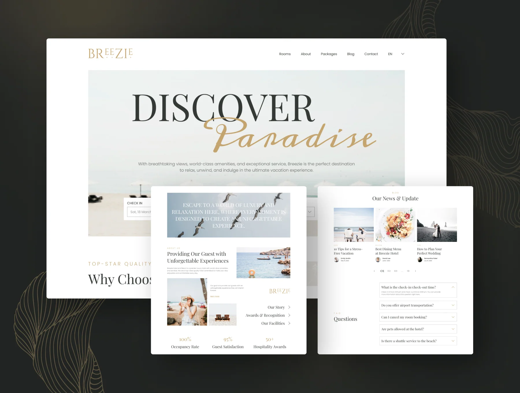 Breezie – Clean & Classy Hotel & Resort Website 8