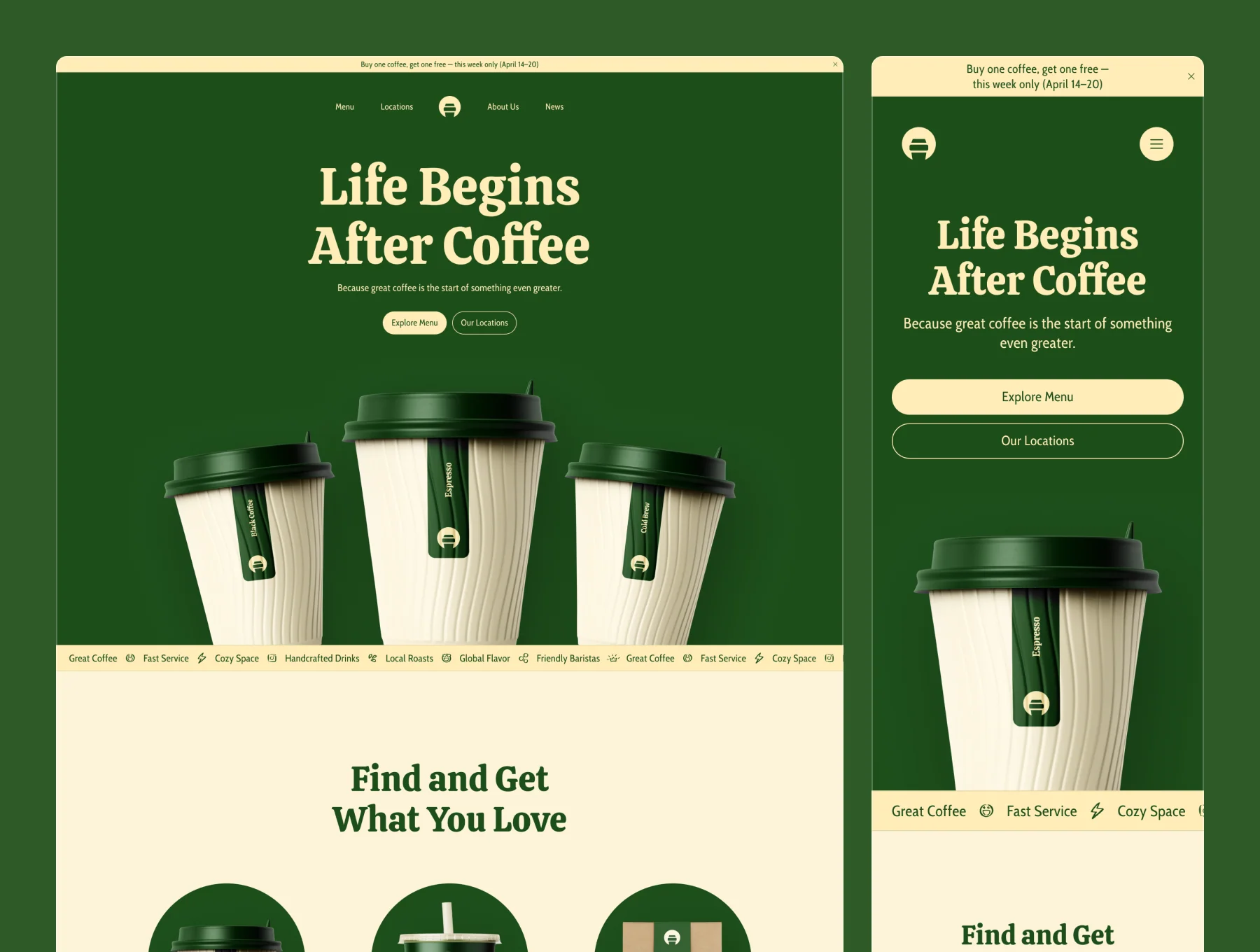 Brewhaus – Coffee Shop Website 3
