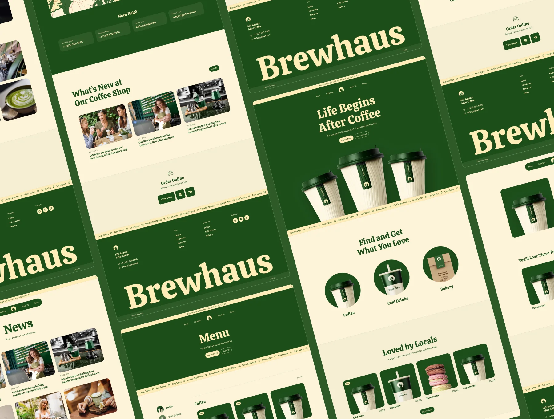 Brewhaus – Coffee Shop Website 5