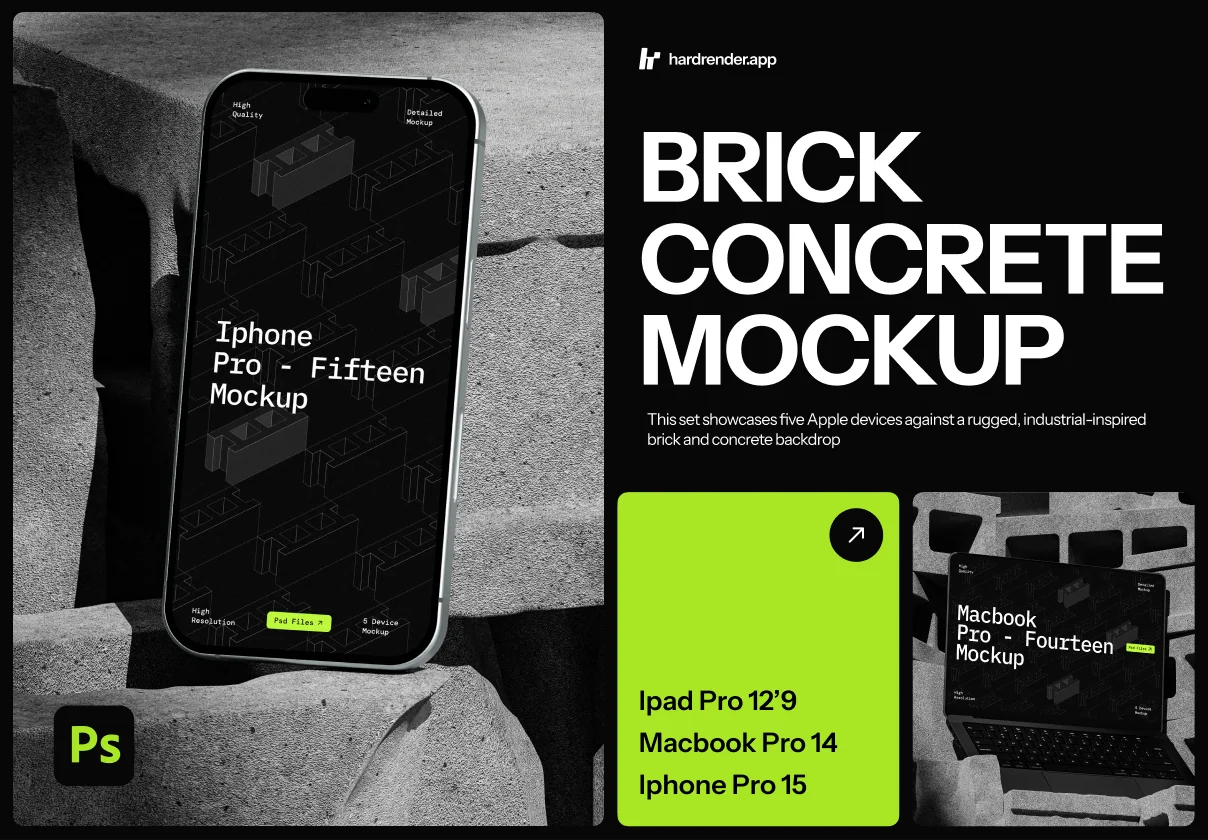 Brick Industrial Device Mockup