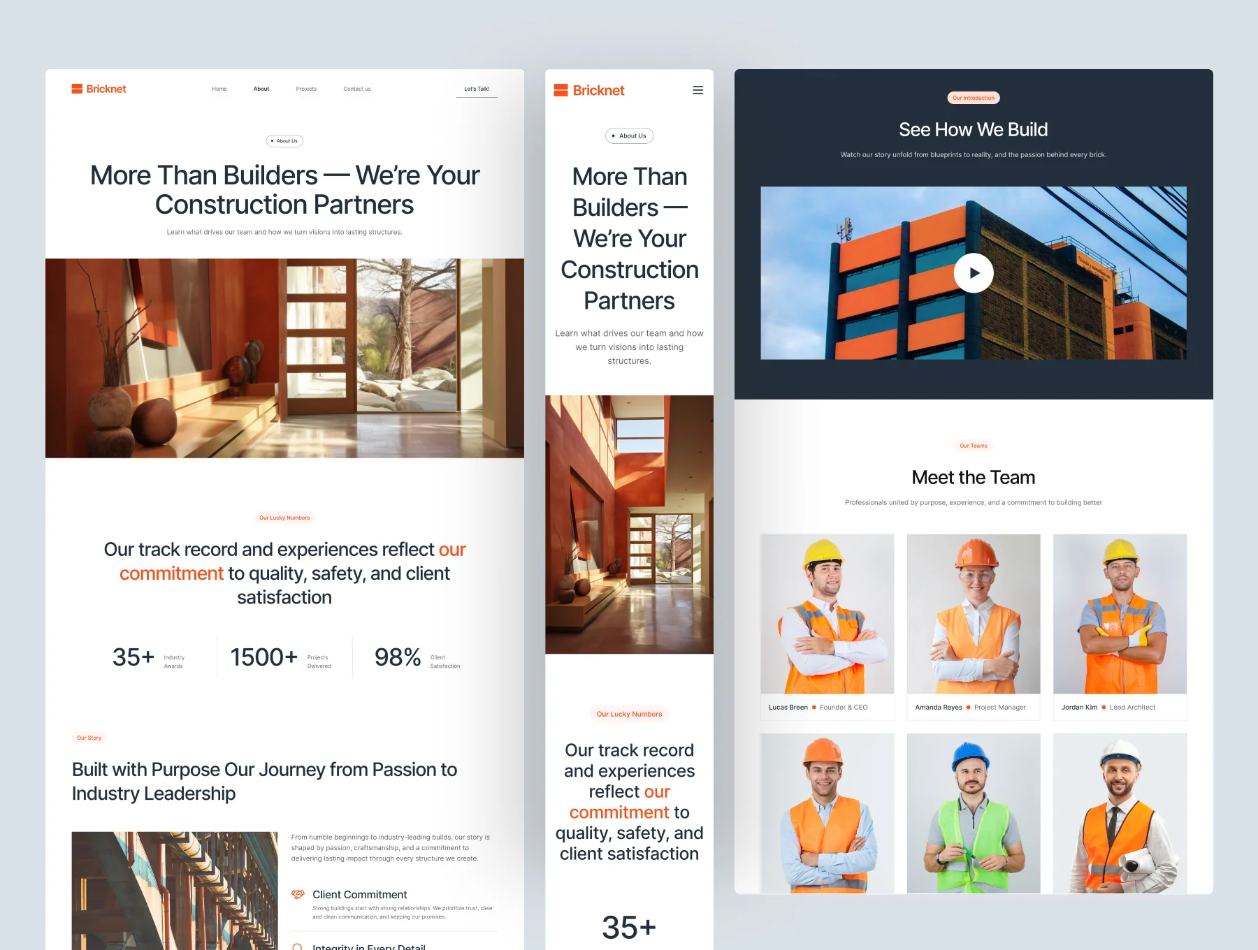 Bricknet - Construction Website UI Figma Template 2