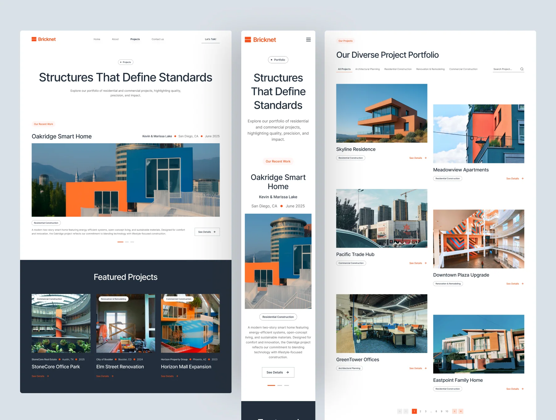 Bricknet - Construction Website UI Figma Template 3