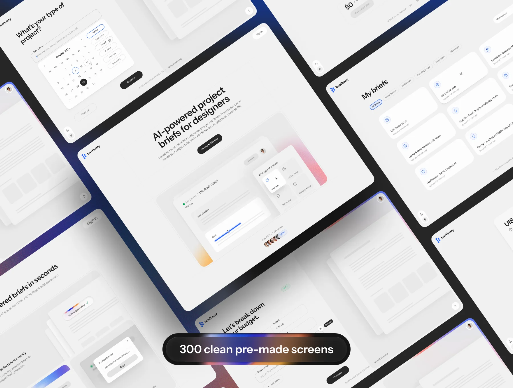 Briefberry: AI-Powered Brief Generation UI Kit 2