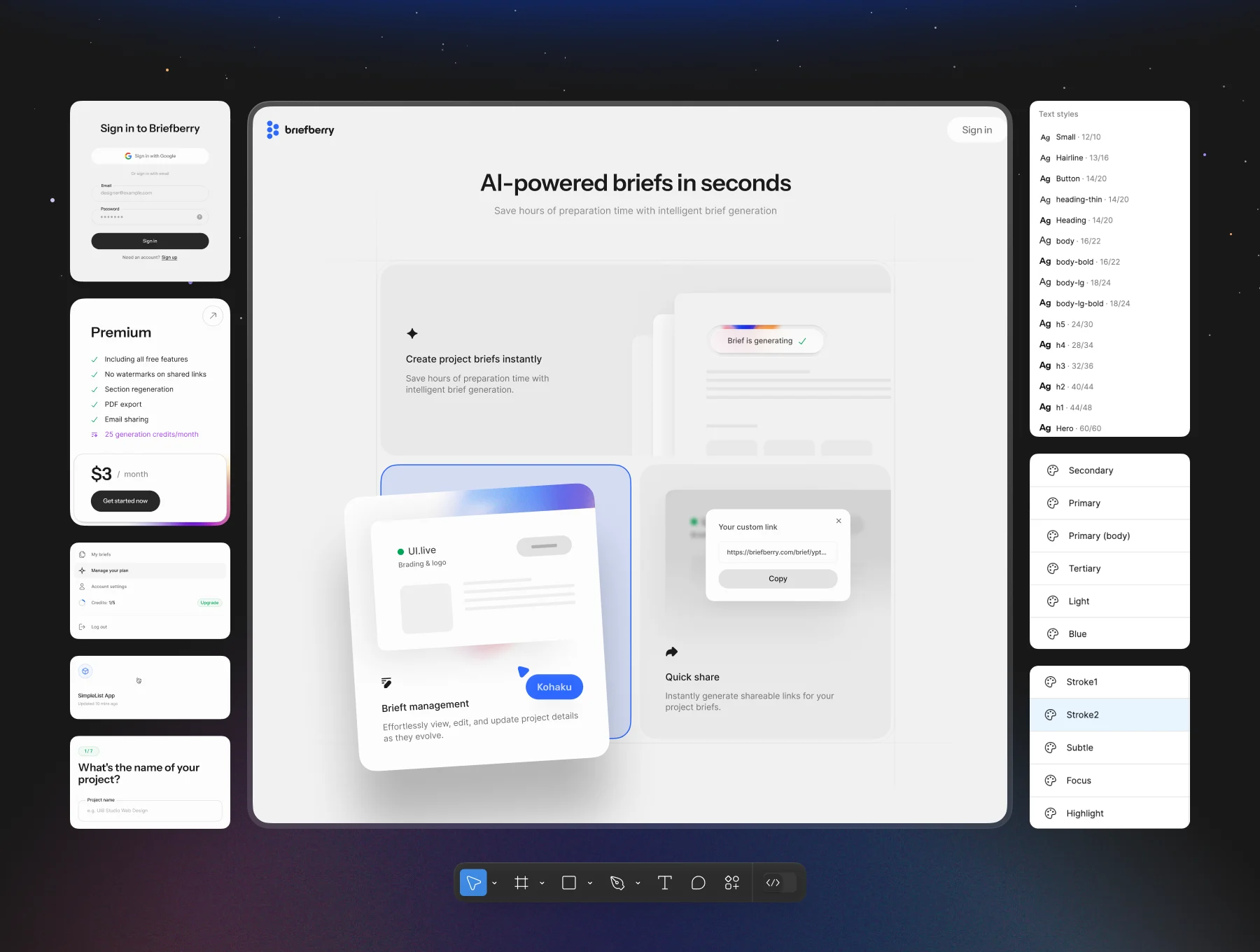 Briefberry: AI-Powered Brief Generation UI Kit 7