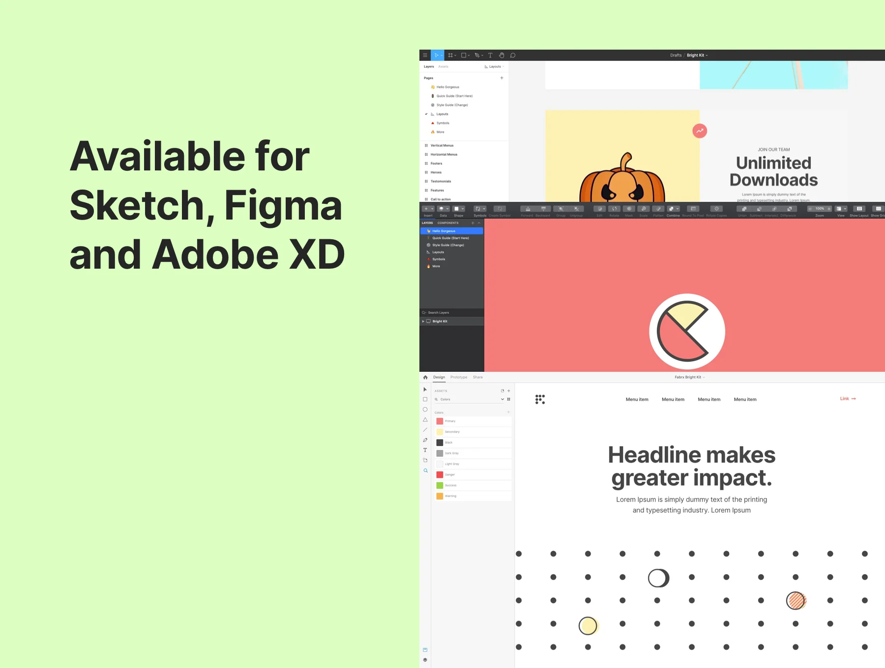Bright Kit Web Layouts & UI Kits 5