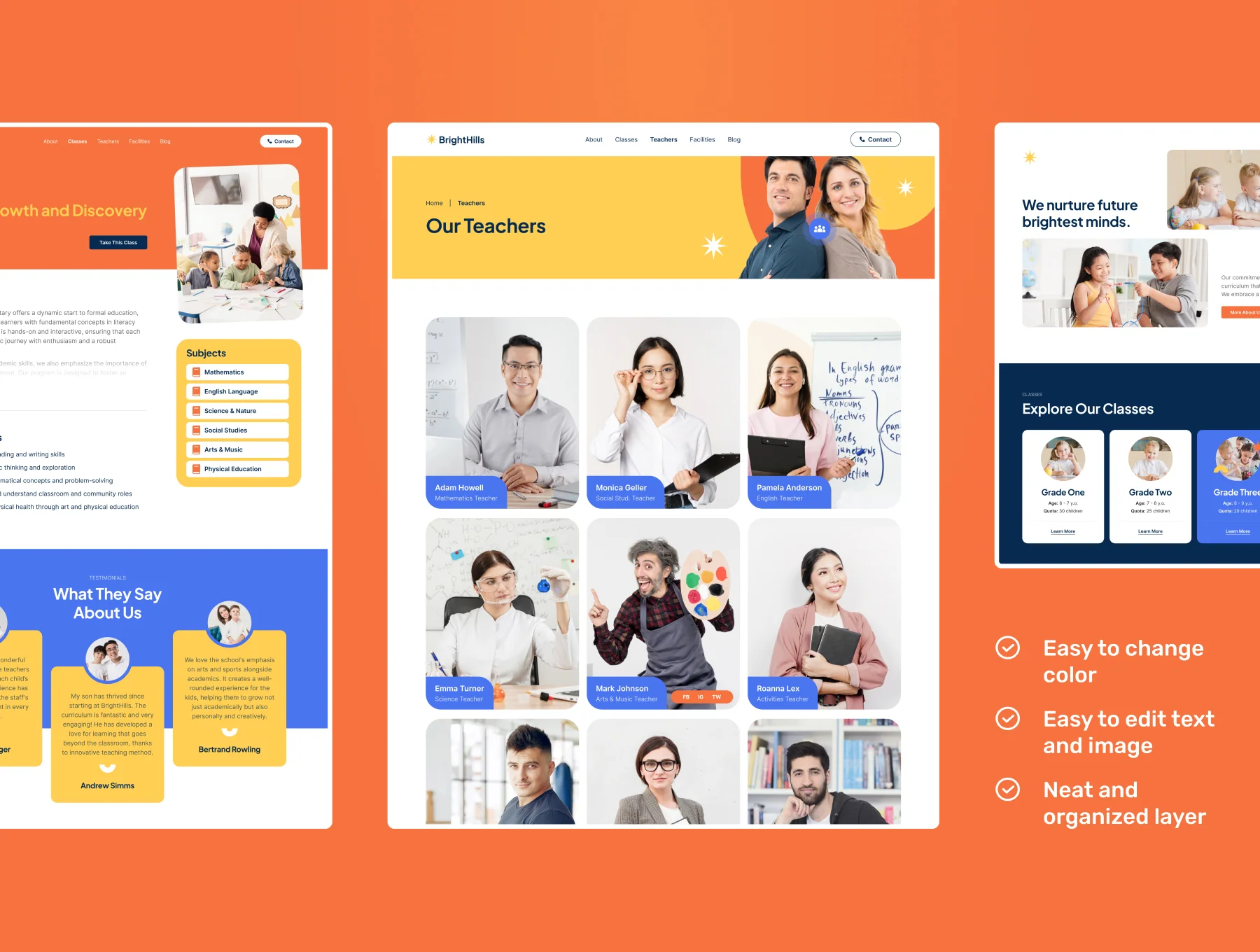 BrightHills - Elementary School Website Figma Template 3