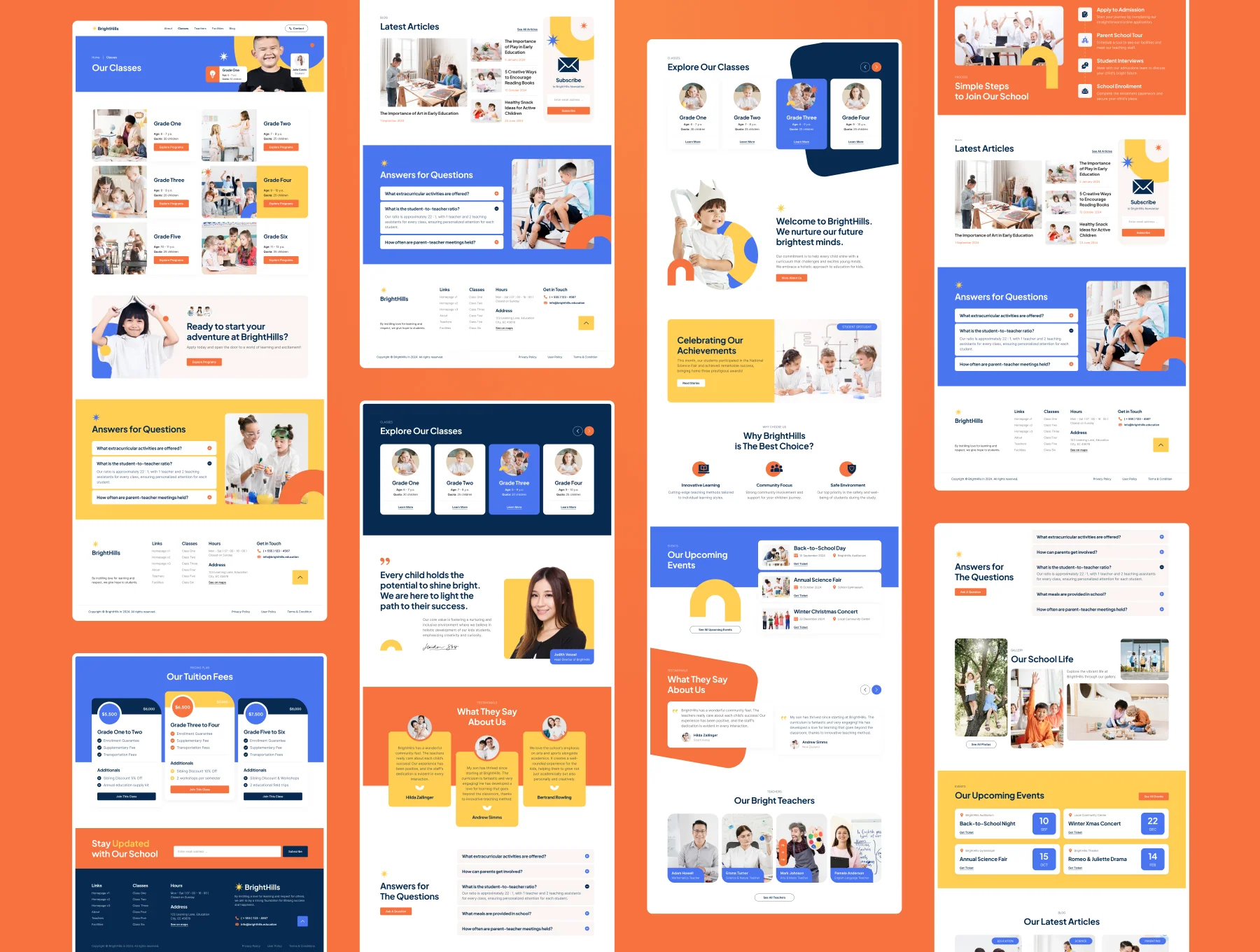 BrightHills - Elementary School Website Figma Template 6