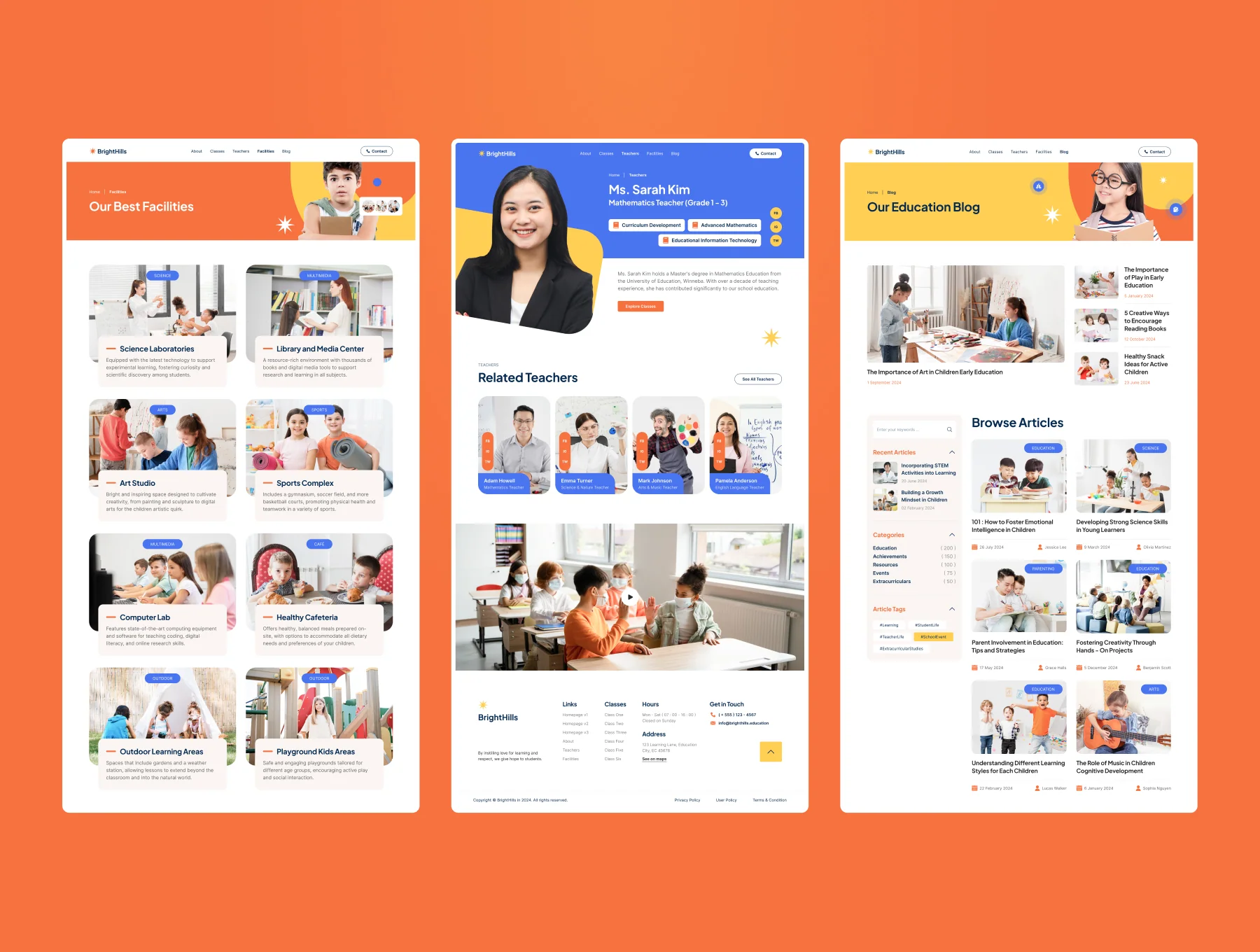 BrightHills - Elementary School Website Figma Template 7