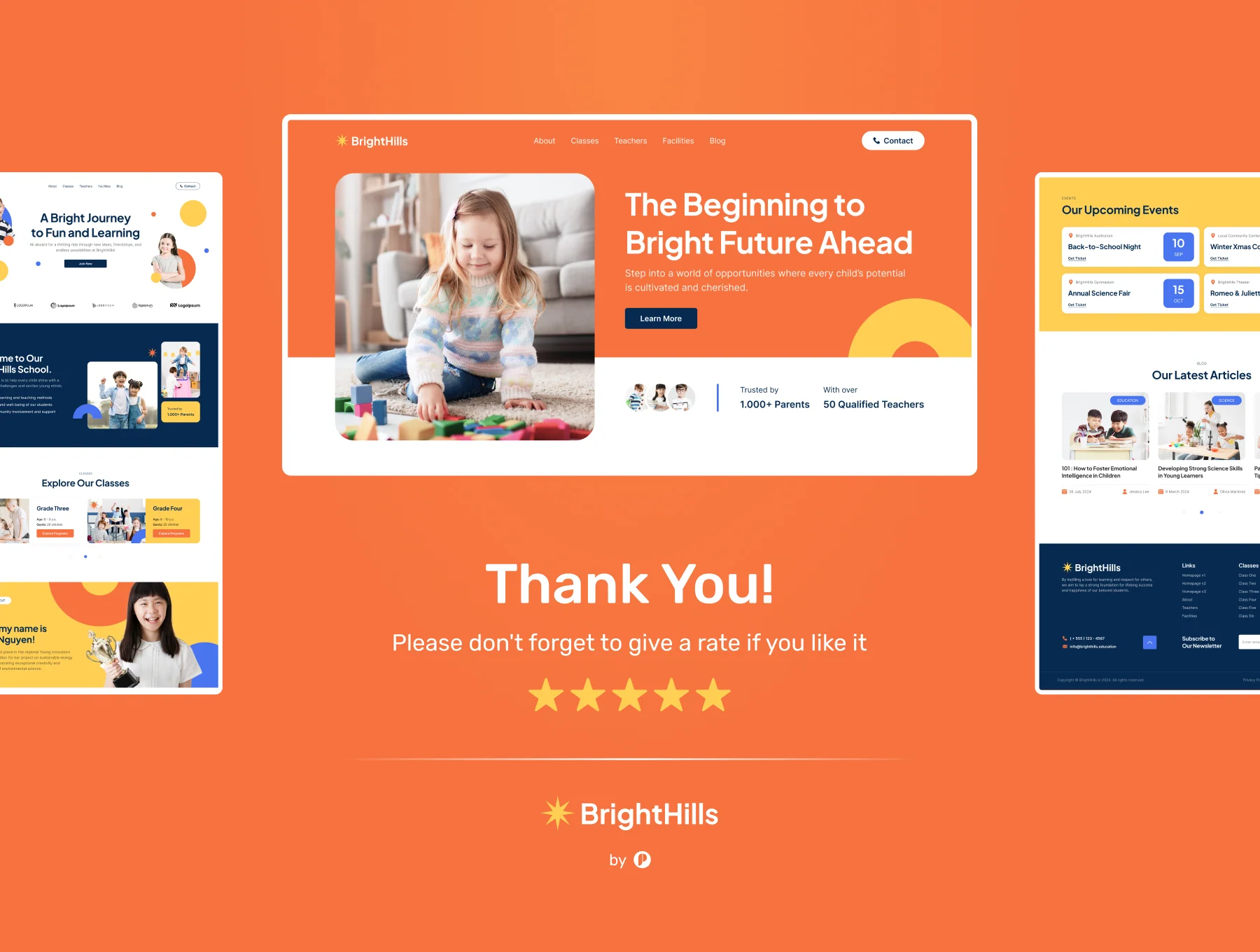 BrightHills - Elementary School Website Figma Template 8