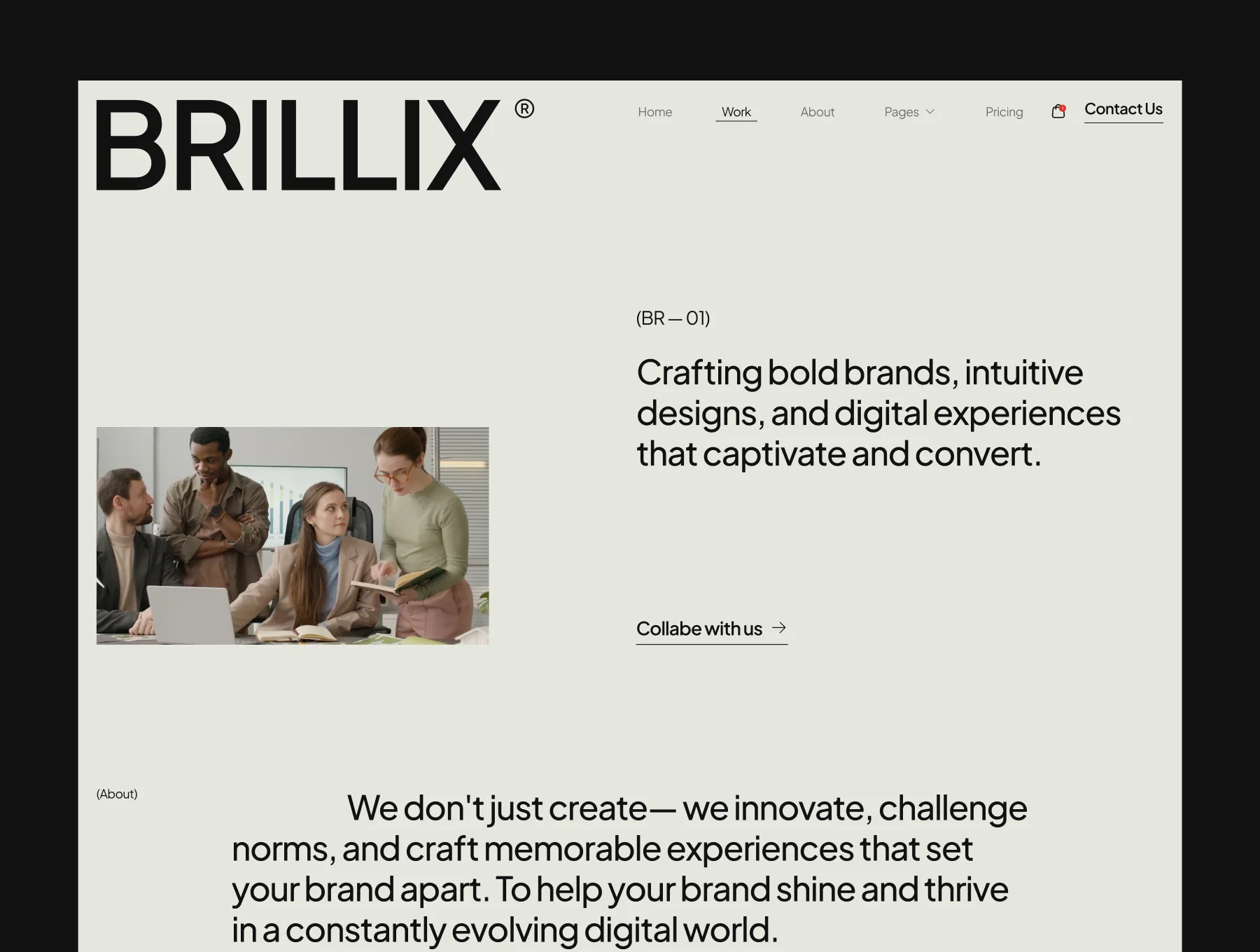 Brillix - Agency Website 2