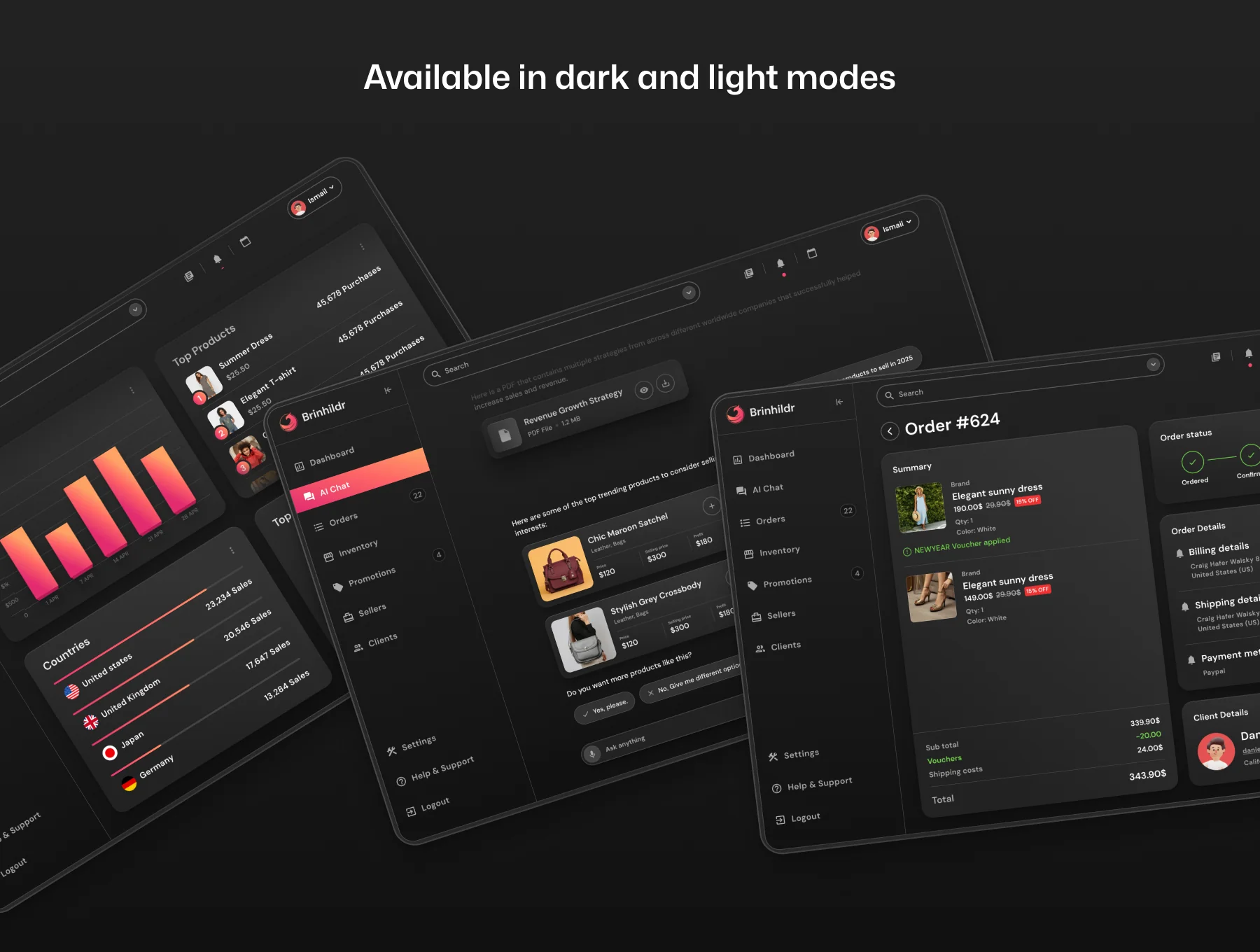 Brinhildr - Dashboard Web UI Kit 4